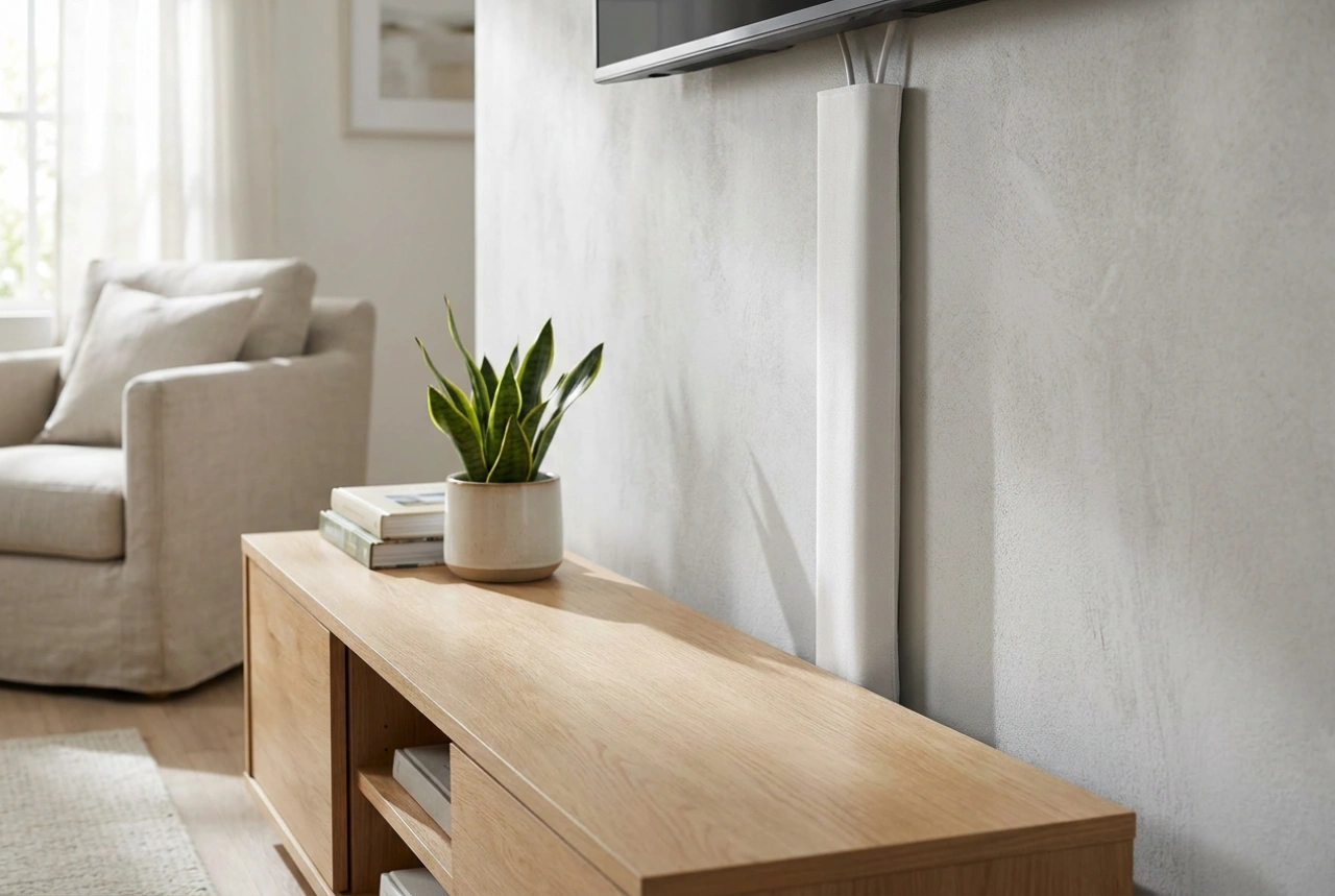 Cómo ocultar los cables del televisor con una canaleta decorativa