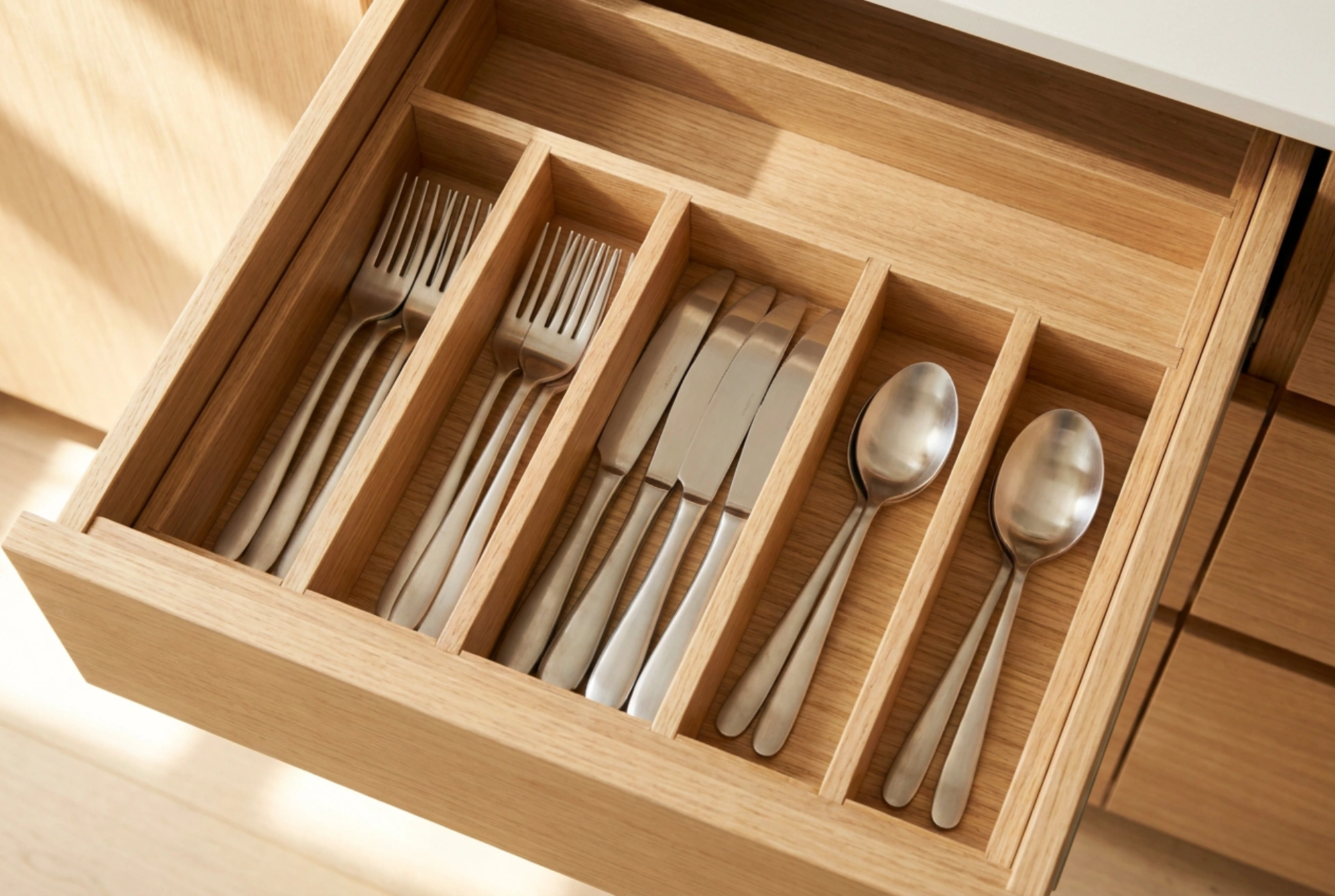 Cómo elegir organizadores de cubiertos para el cajón de la cocina
