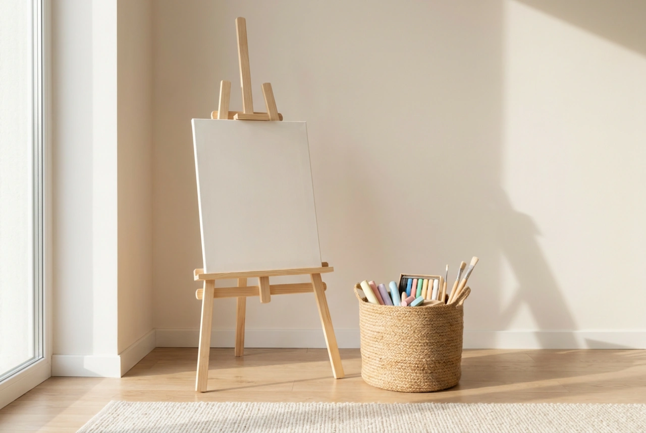 Cómo organizar un rincón de dibujo con pizarra para niños
