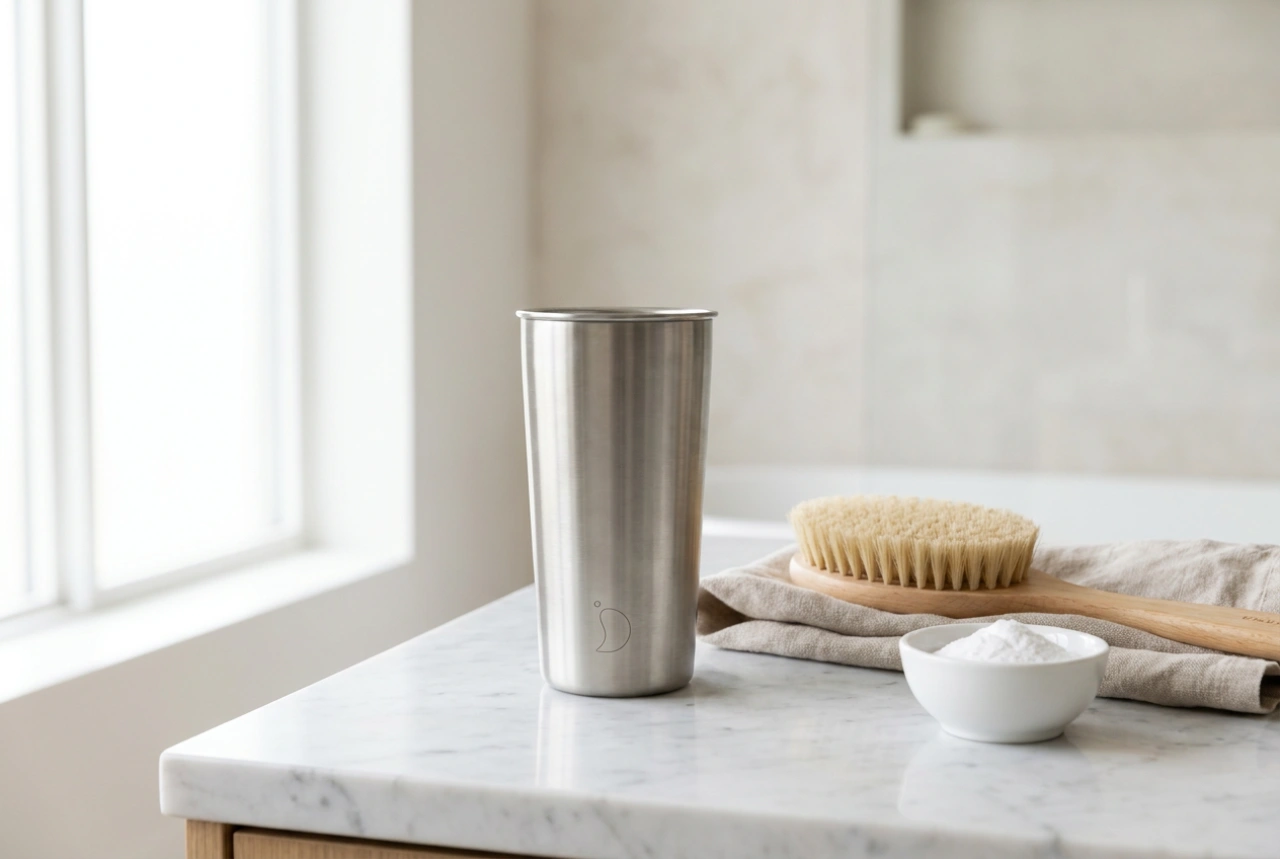 Cómo limpiar un vaso térmico para el coche de los restos de café