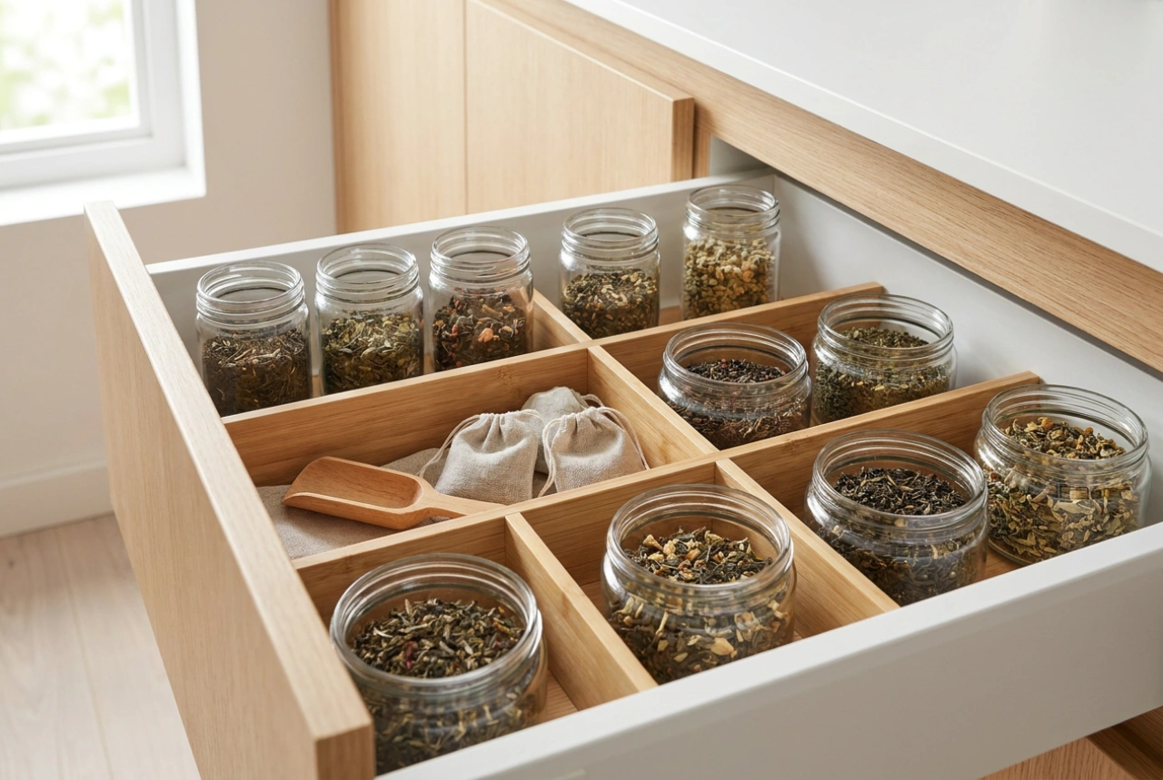 Cómo organizar las bolsitas de té de forma clara y eficiente