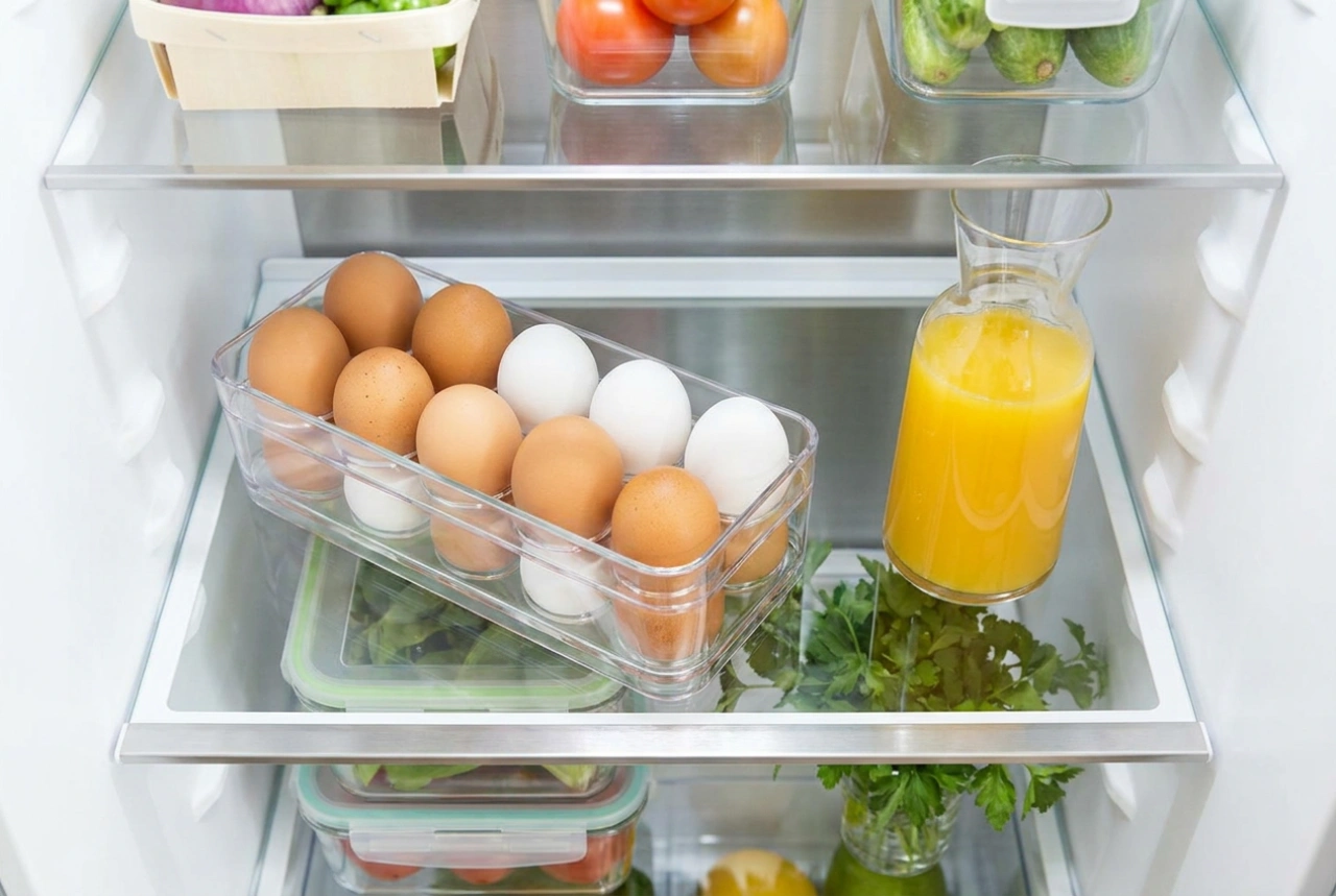 Cómo un organizador de huevos para nevera optimiza los alimentos del desayuno