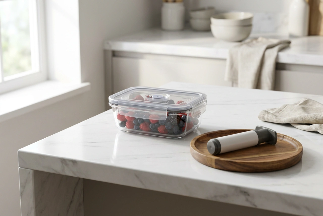 Cómo usar recipientes al vacío con bomba para conservar los alimentos frescos más tiempo