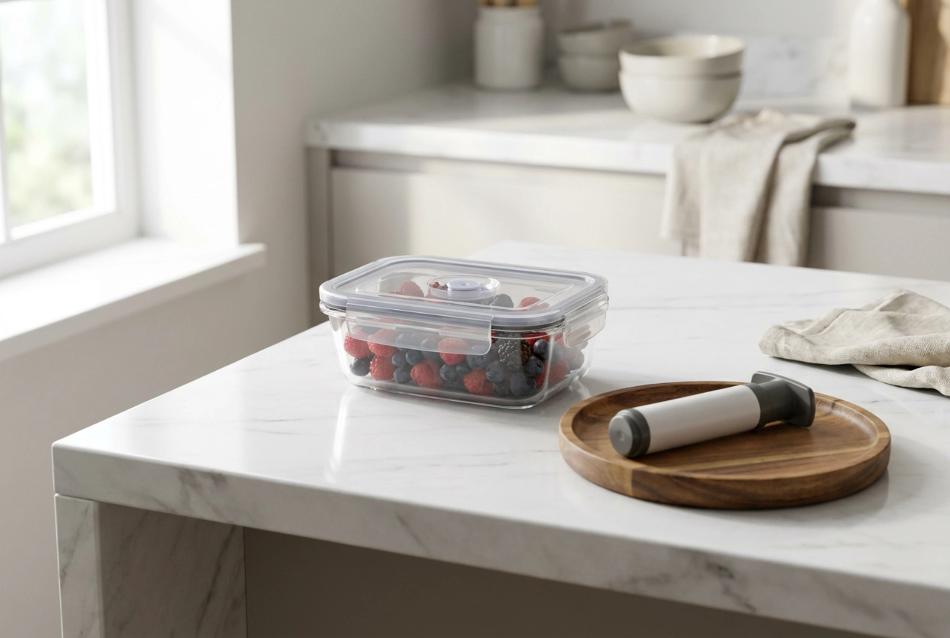 Cómo usar recipientes al vacío con bomba para conservar los alimentos frescos más tiempo