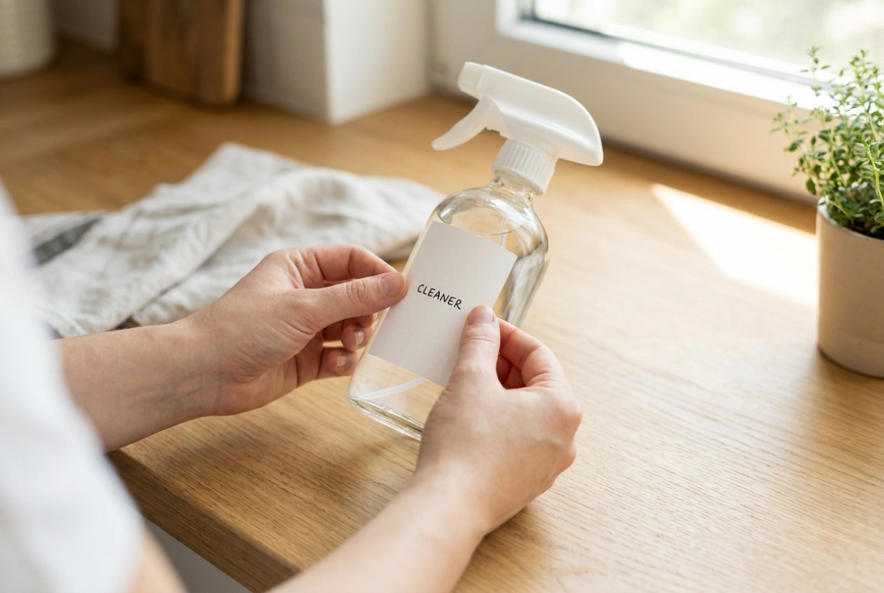 Cómo pegar etiquetas autoadhesivas en botellas para que queden impecables y legibles
