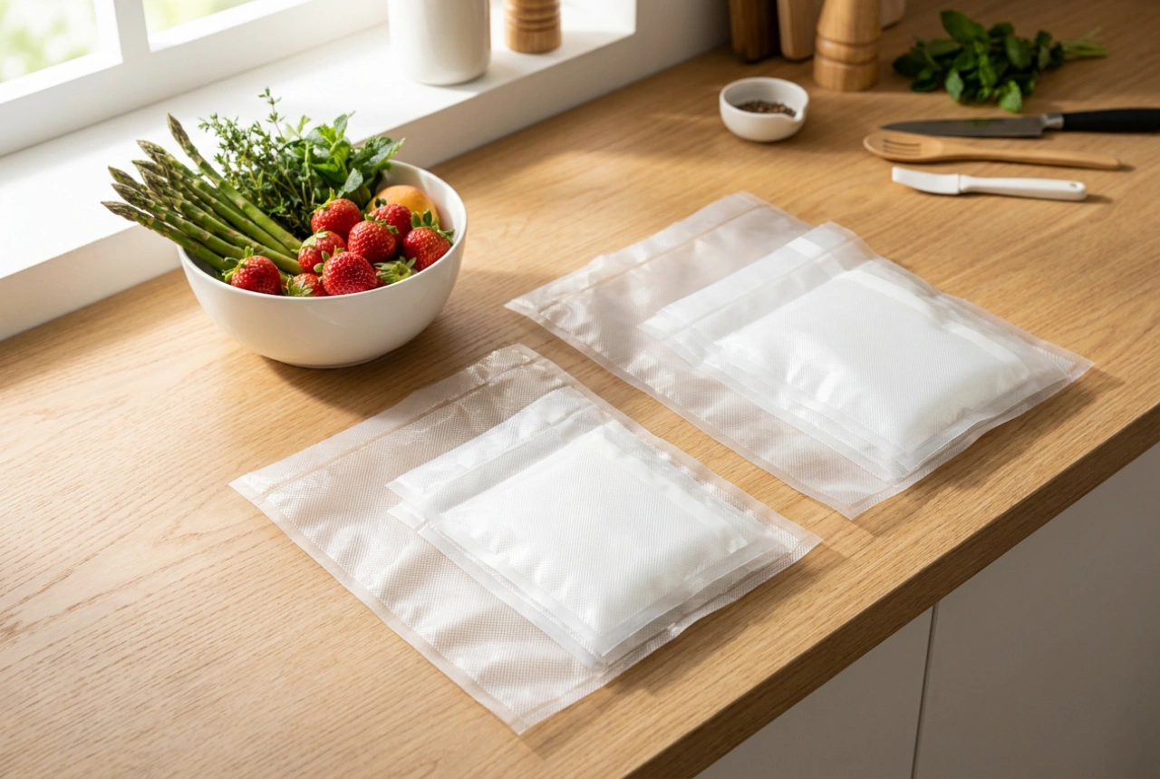 Cómo elegir bolsas de vacío según tu envasadora y el tipo de alimento