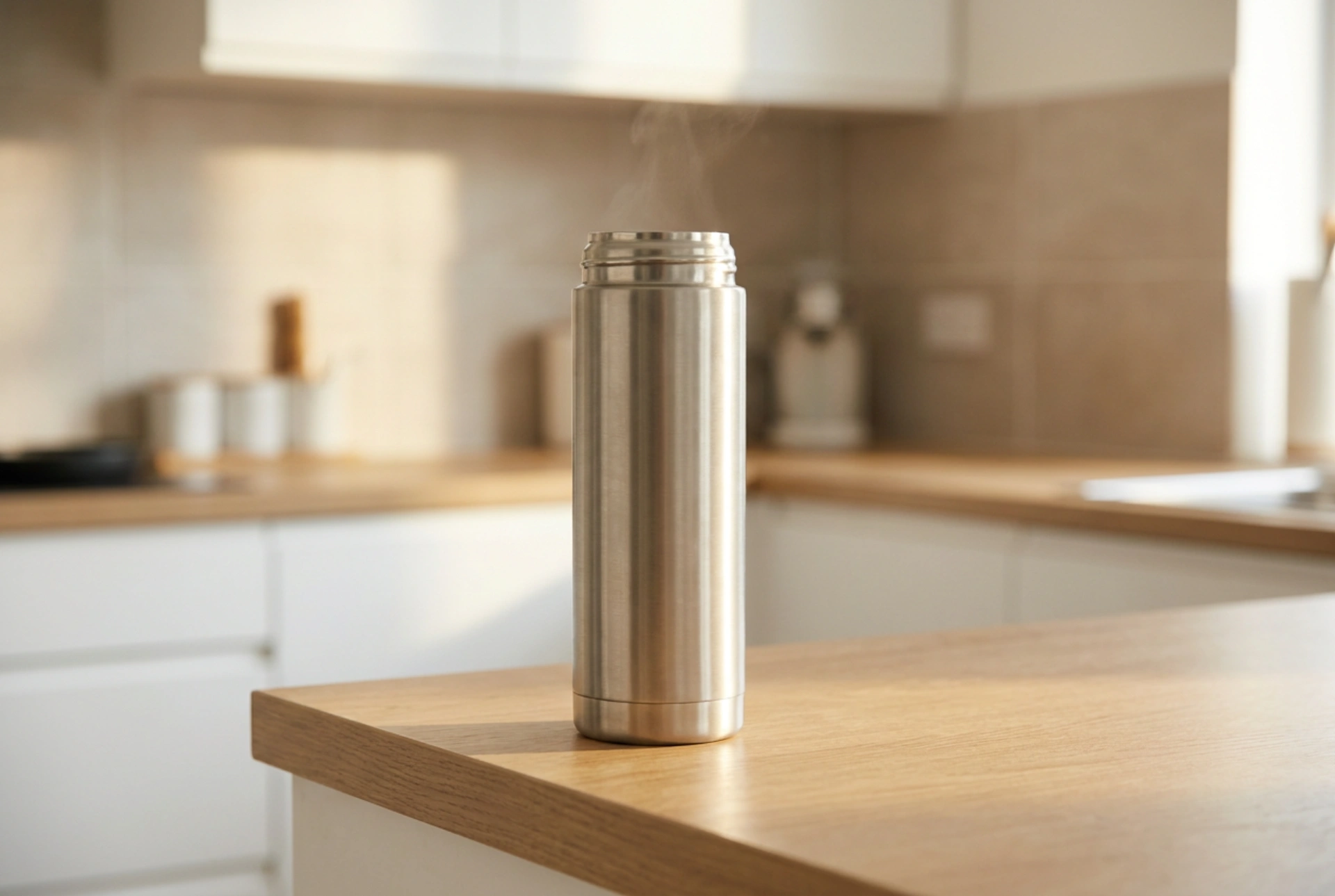 Cómo usar un termo de acero inoxidable para mantener el calor por más tiempo