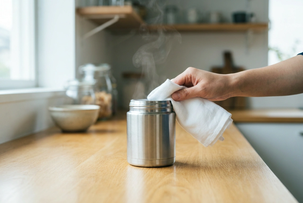 Cómo llenar un termo pequeño para sopa sin que sufra fugas
