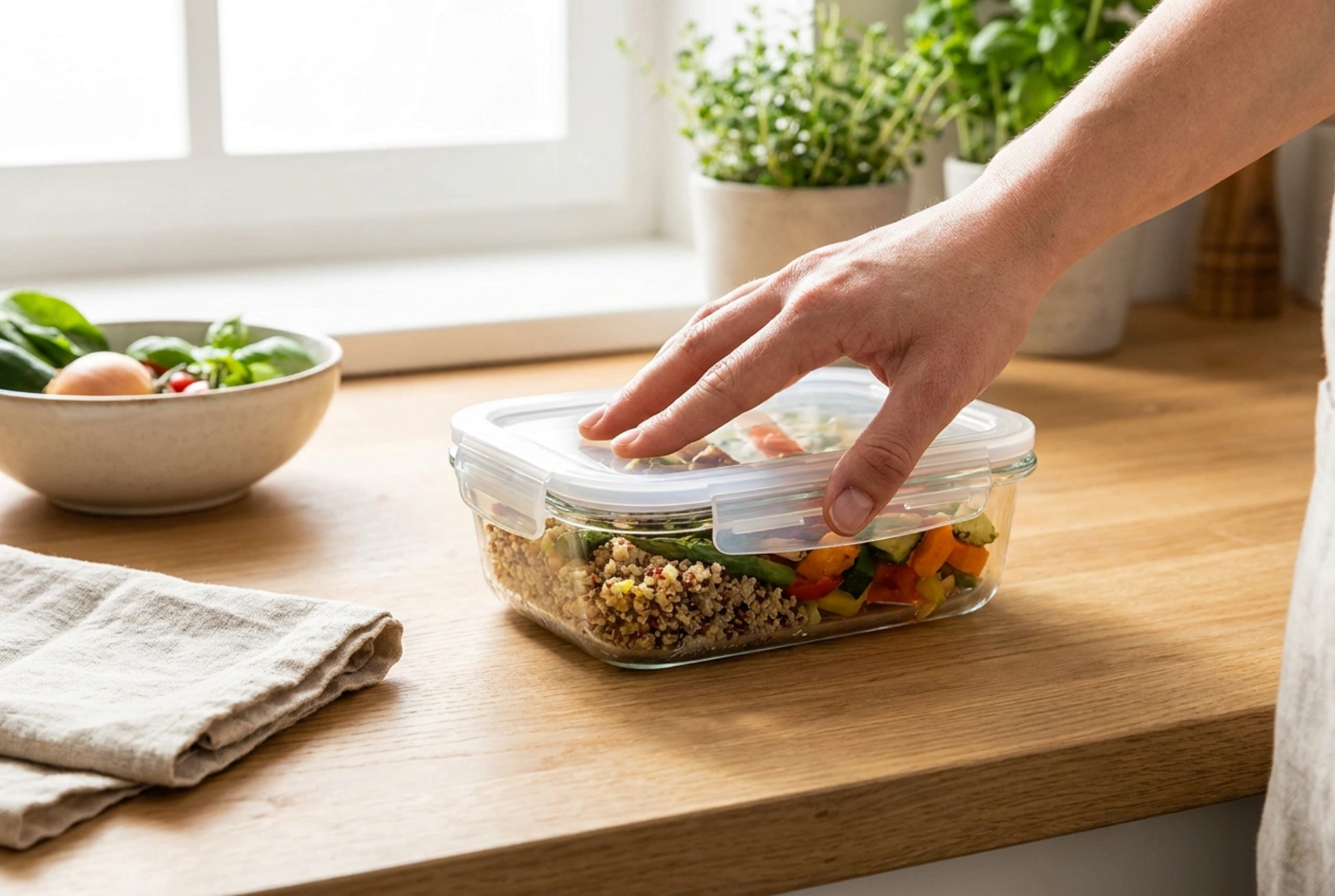 Cómo asegurar tu contenedor de comida para llevar contra fugas de líquidos