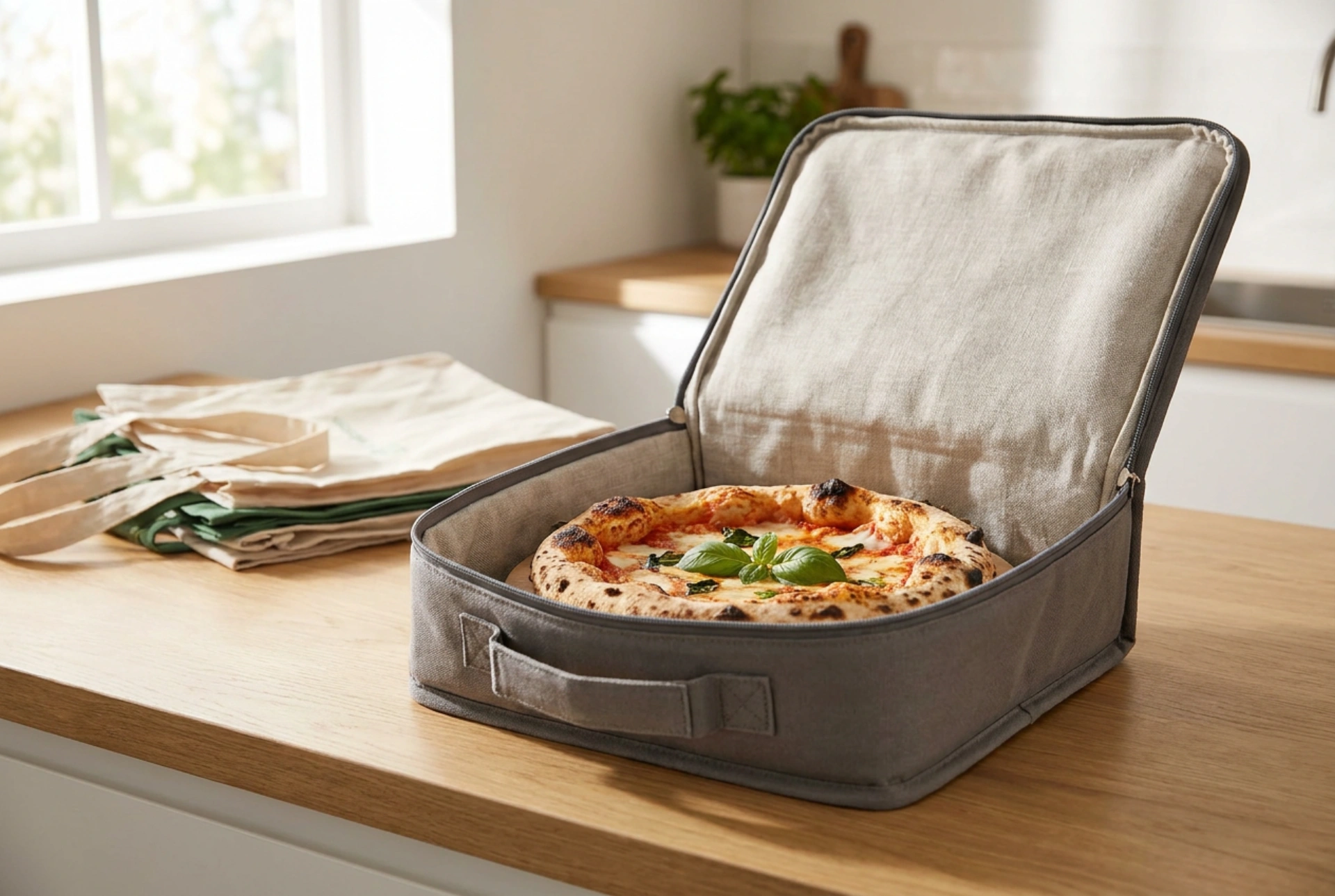 Cómo usar una bolsa térmica para pizza sin humedecer el cartón