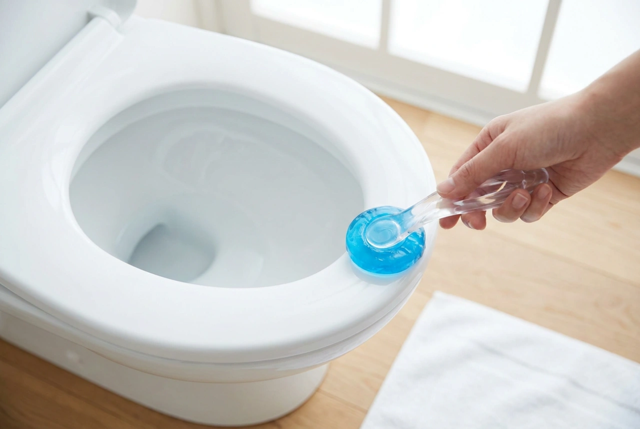Cómo usar discos de gel para el inodoro sin ensuciar el aplicador