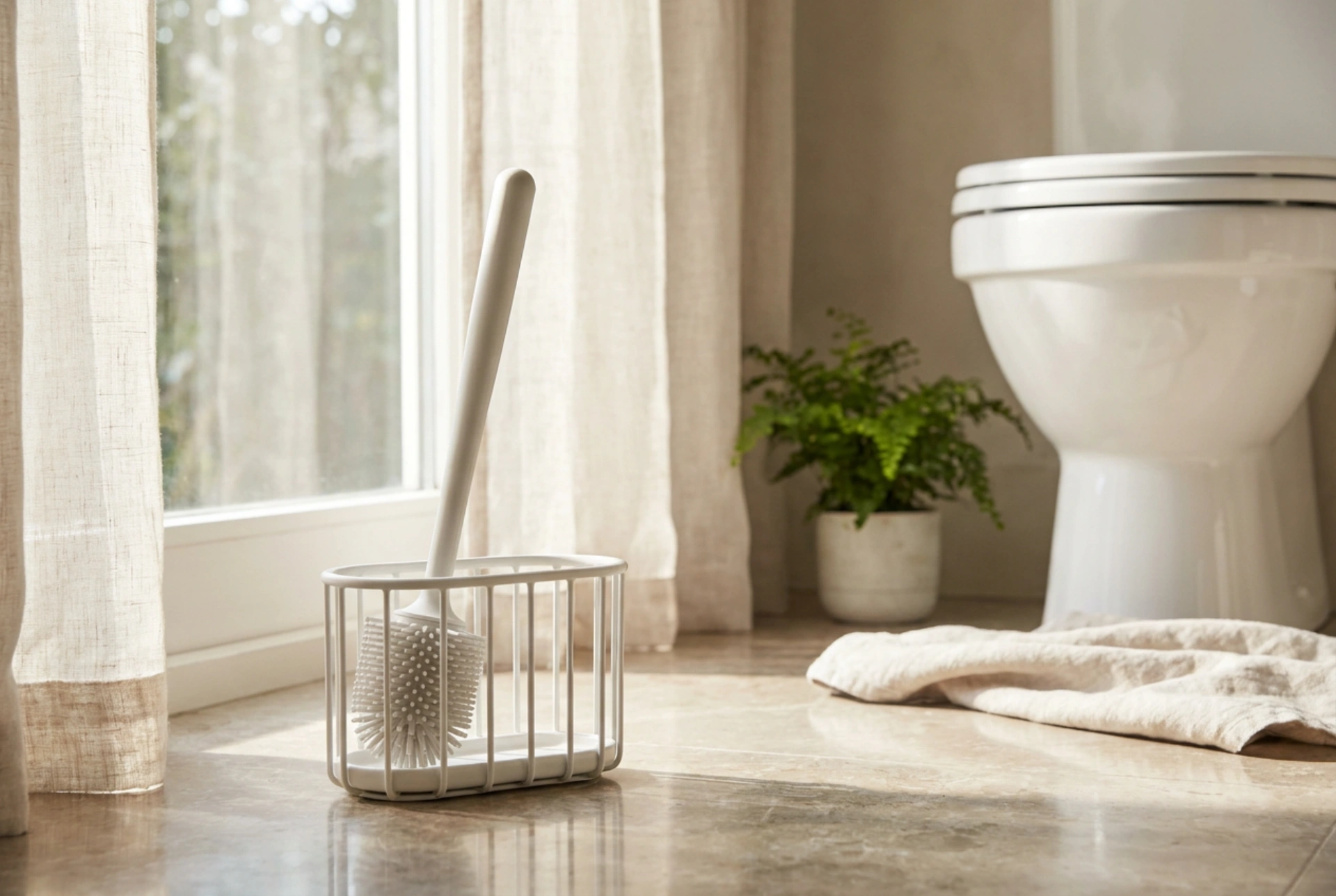 ¿Se seca mejor una escobilla de baño de silicona después de la limpieza?