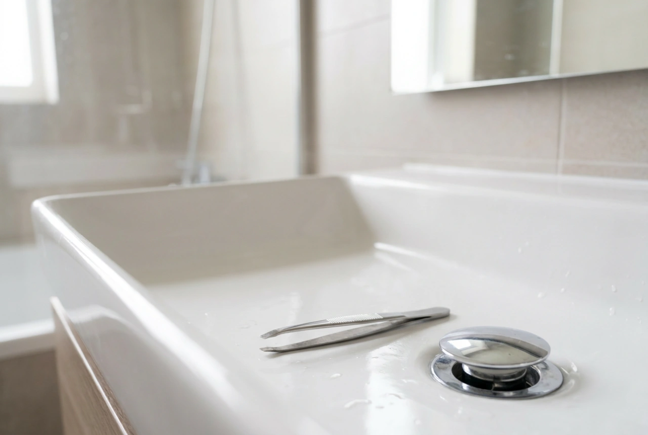 Cómo limpiar el tapón de drenaje del lavabo de sedimentos y cabellos