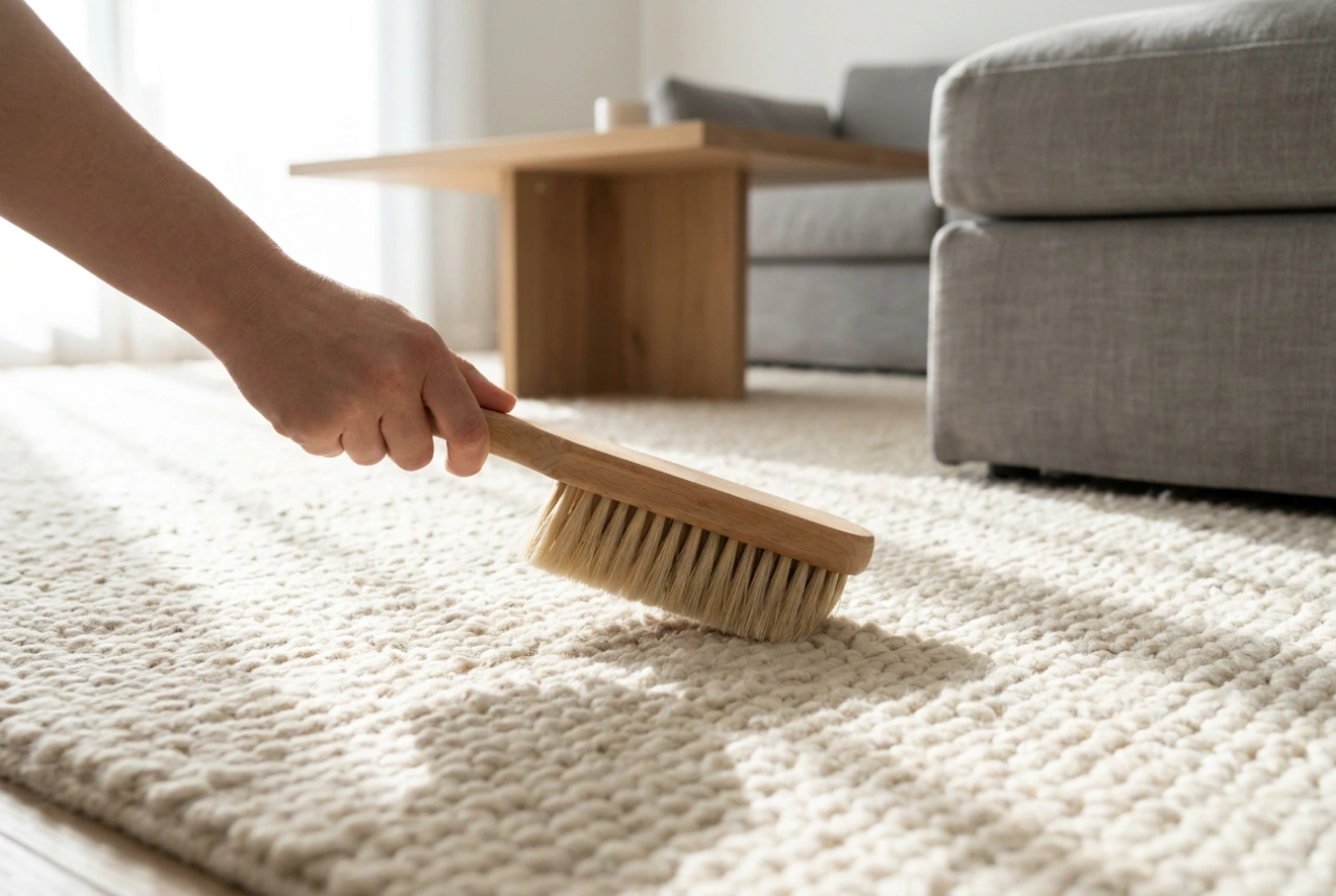 Cómo usar el cepillo para alfombras sin dañar el pelo