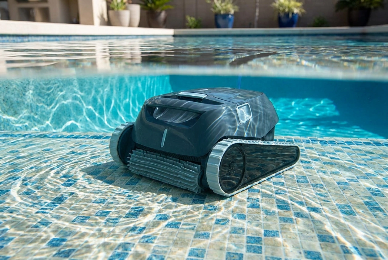Cómo usar un limpiafondos eléctrico de piscina cuando hay sedimentos en el fondo
