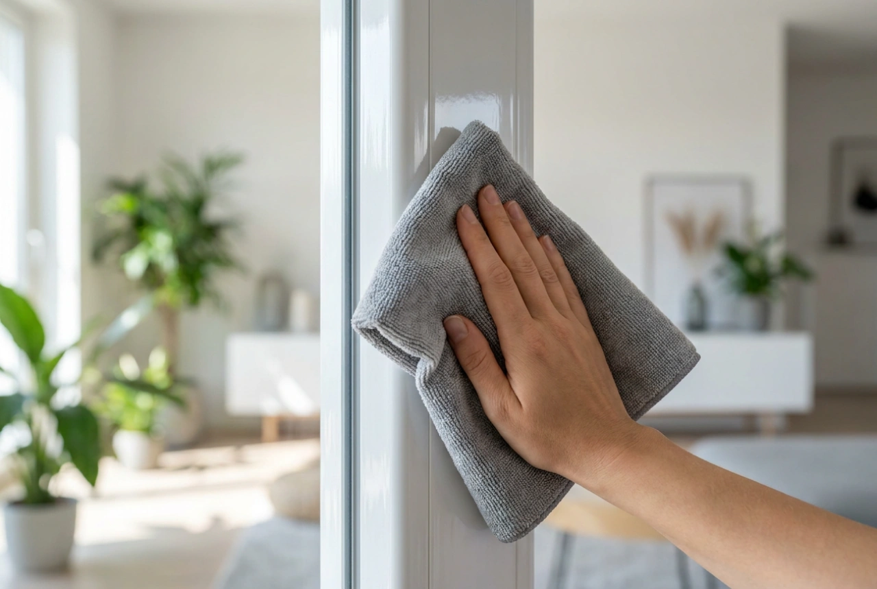 Cómo usar limpiadores de marcos de ventanas en perfiles blancos y de color