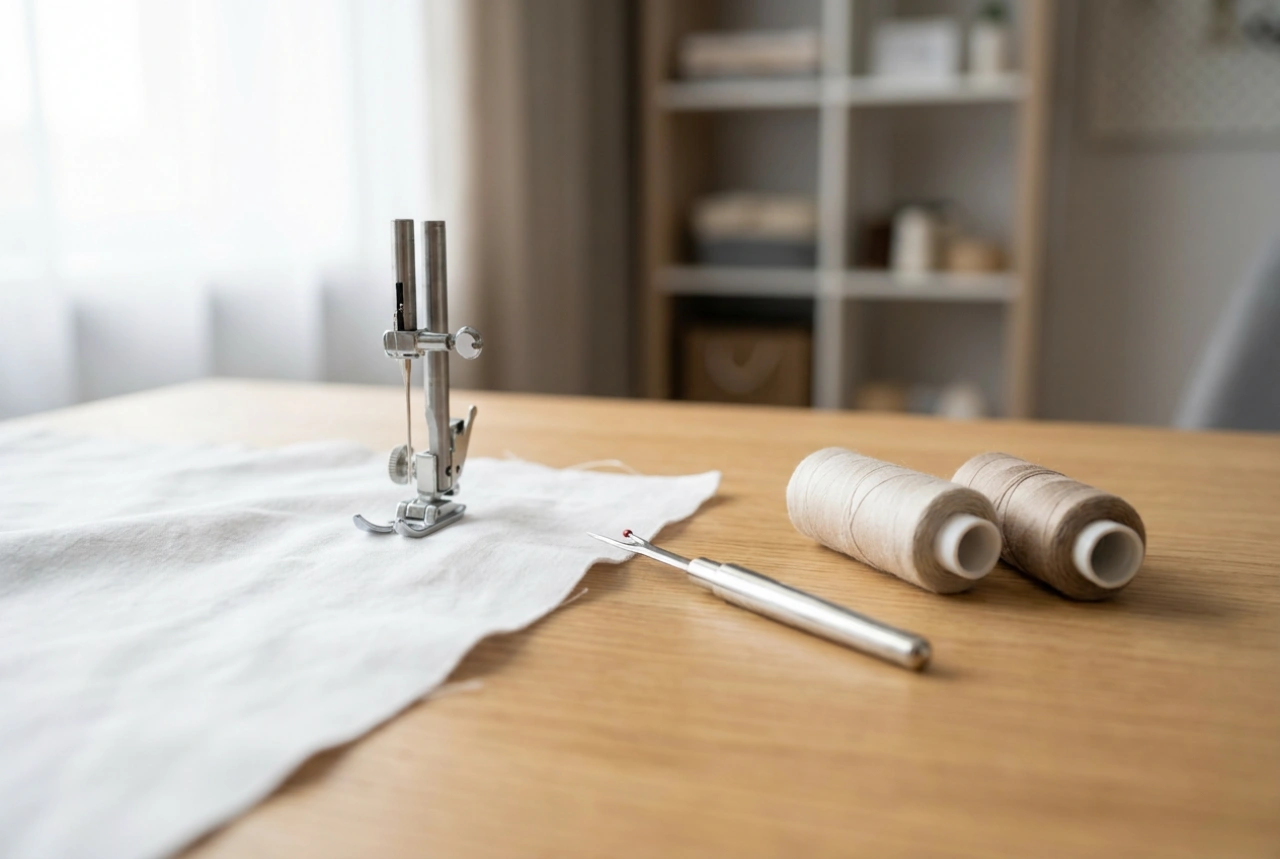 Cómo empezar a coser a máquina y evitar que la tela se frunza