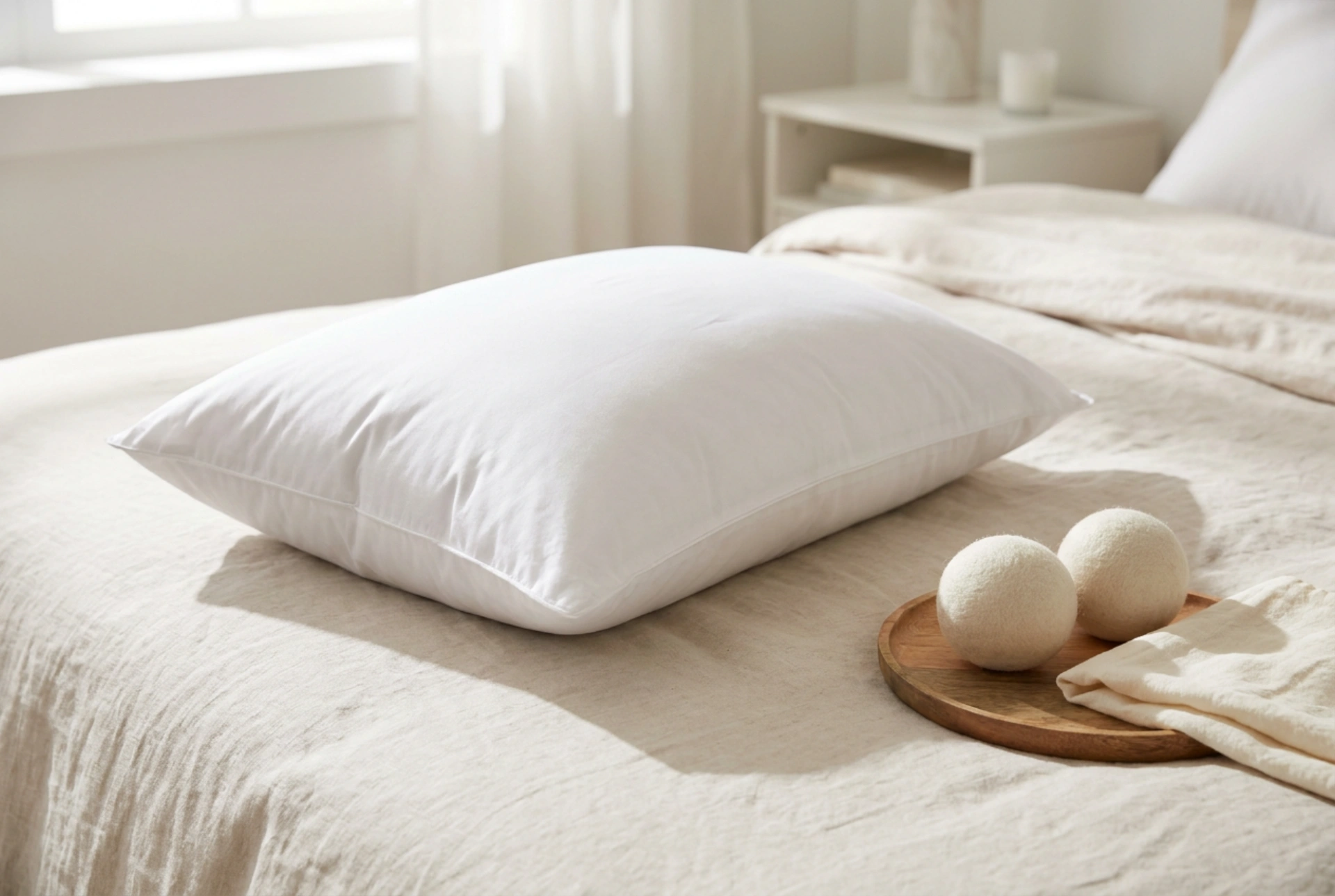 Cómo lavar una almohada de plumas para que el relleno no se apelmace