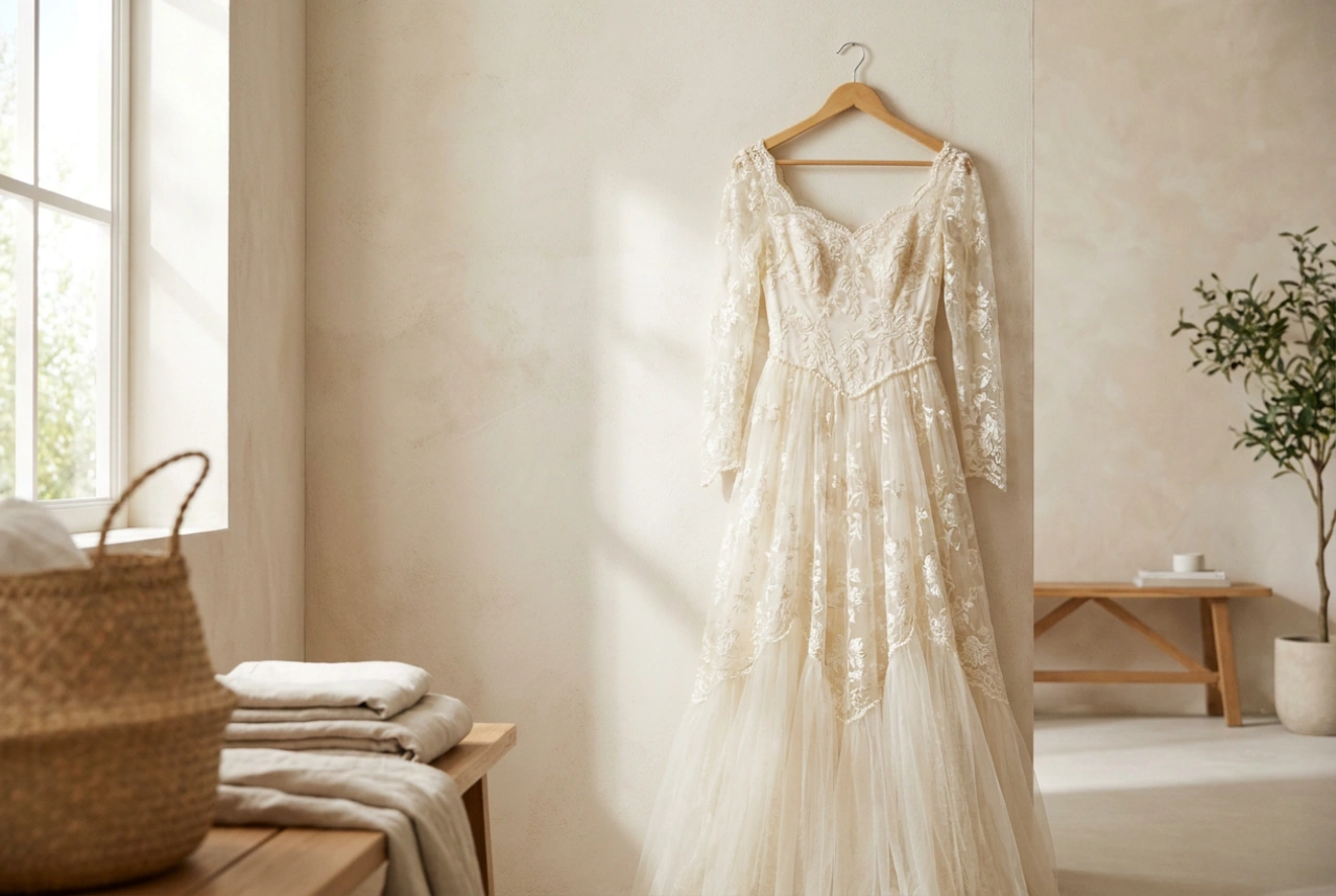 Cómo lavar un vestido de novia con encaje y cola sin dañar el tejido
