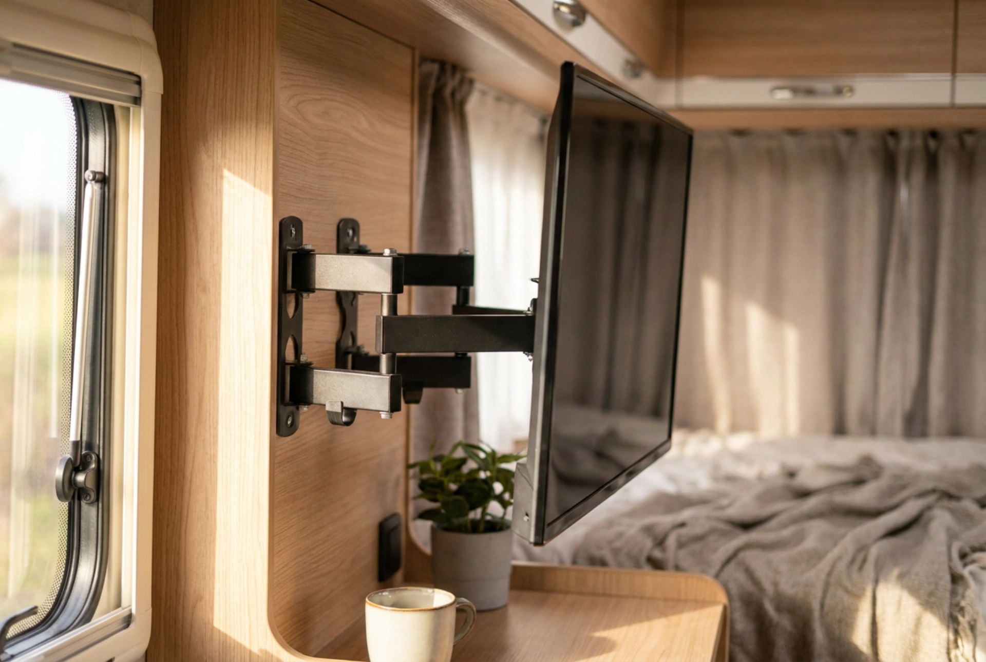 Cómo instalar un televisor de forma segura en una caravana
