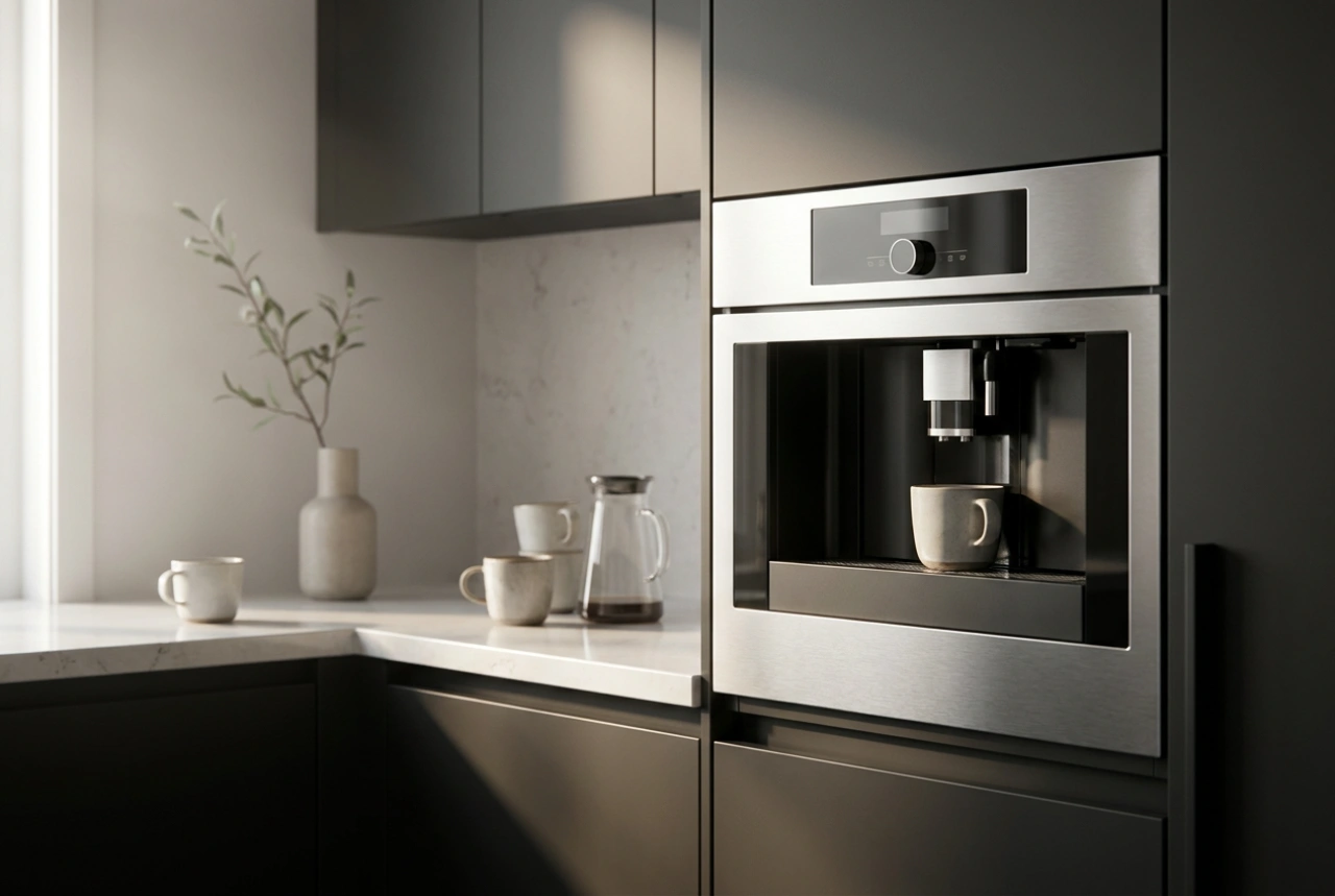 Cómo cuidar una cafetera integrada con ventilación limitada