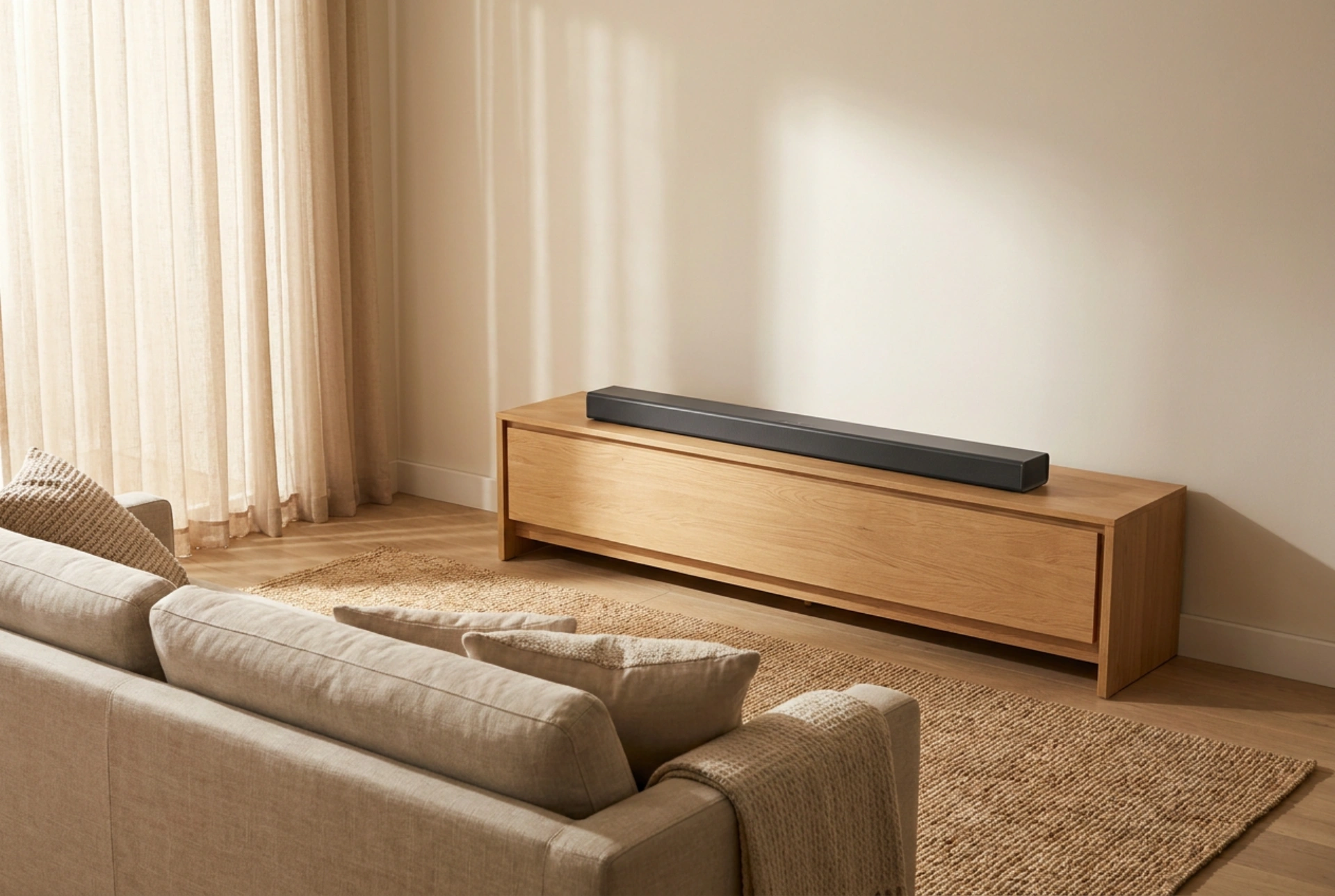 Cuándo conviene elegir una barra de sonido con subwoofer integrado en un piso