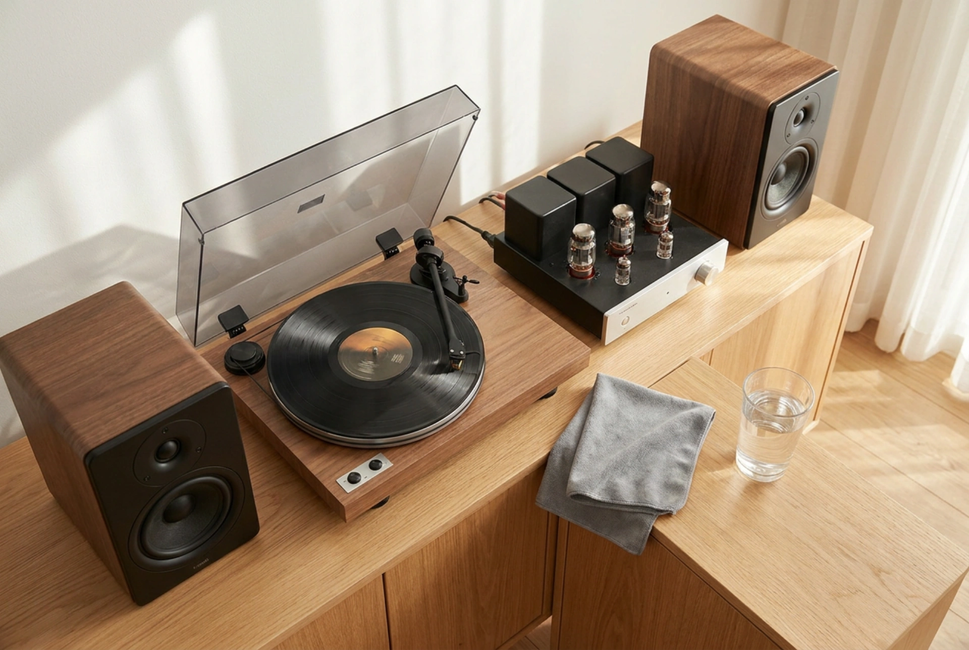 Cómo limpiar y posicionar un reproductor de CD y radio en casa