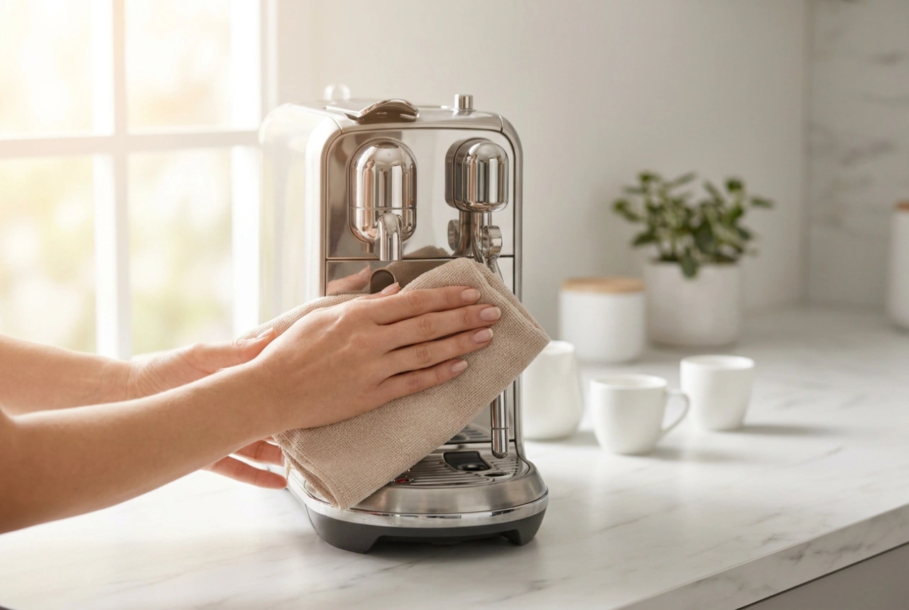 Cómo cuidar la cafetera espresso con molinillo después de cada día de uso