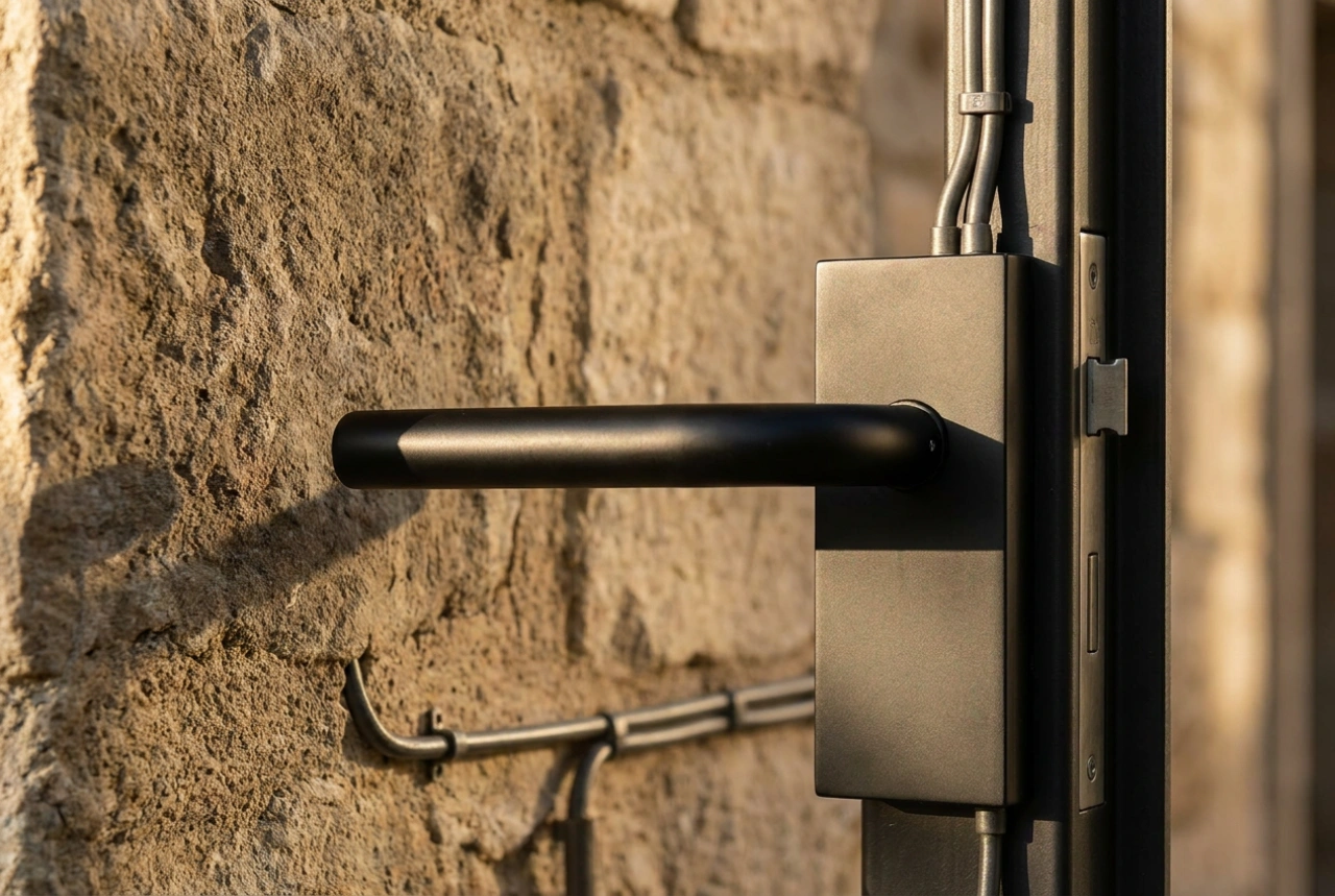 Cómo conectar de forma segura el abrepuertas eléctrico de la puerta peatonal con el portero automático