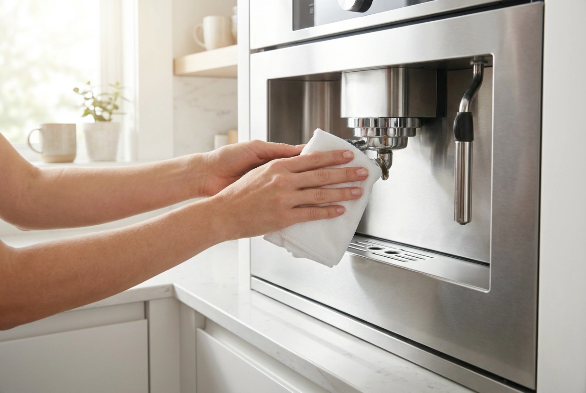 Cómo limpiar de forma segura una cafetera integrada