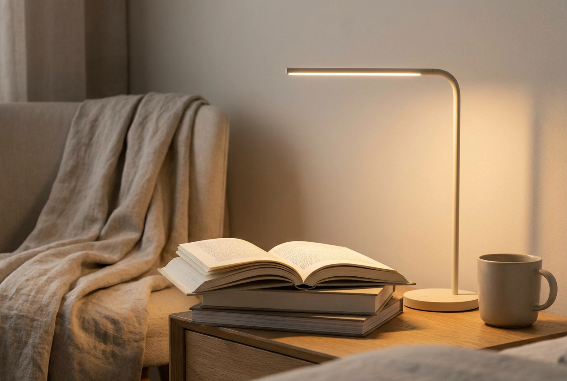 Cómo colocar la lámpara de noche para leer sin cansar la vista