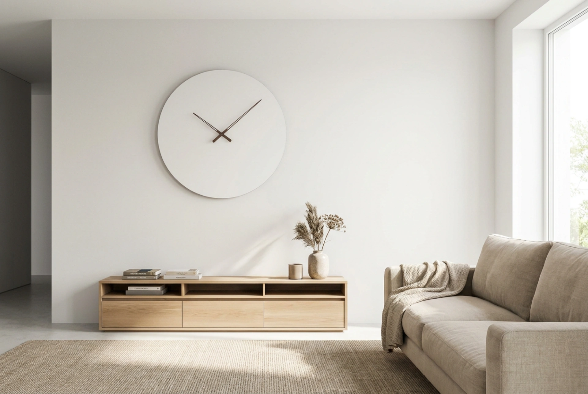 Cómo adaptar un reloj de pared grande a las proporciones del interior