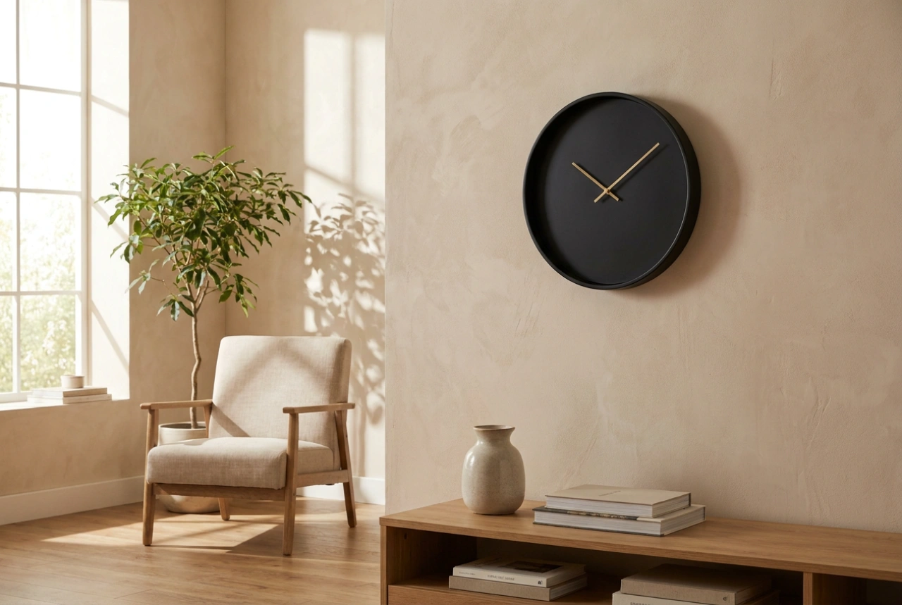 Cómo elegir un reloj moderno para el salón sin crear un efecto de exposición