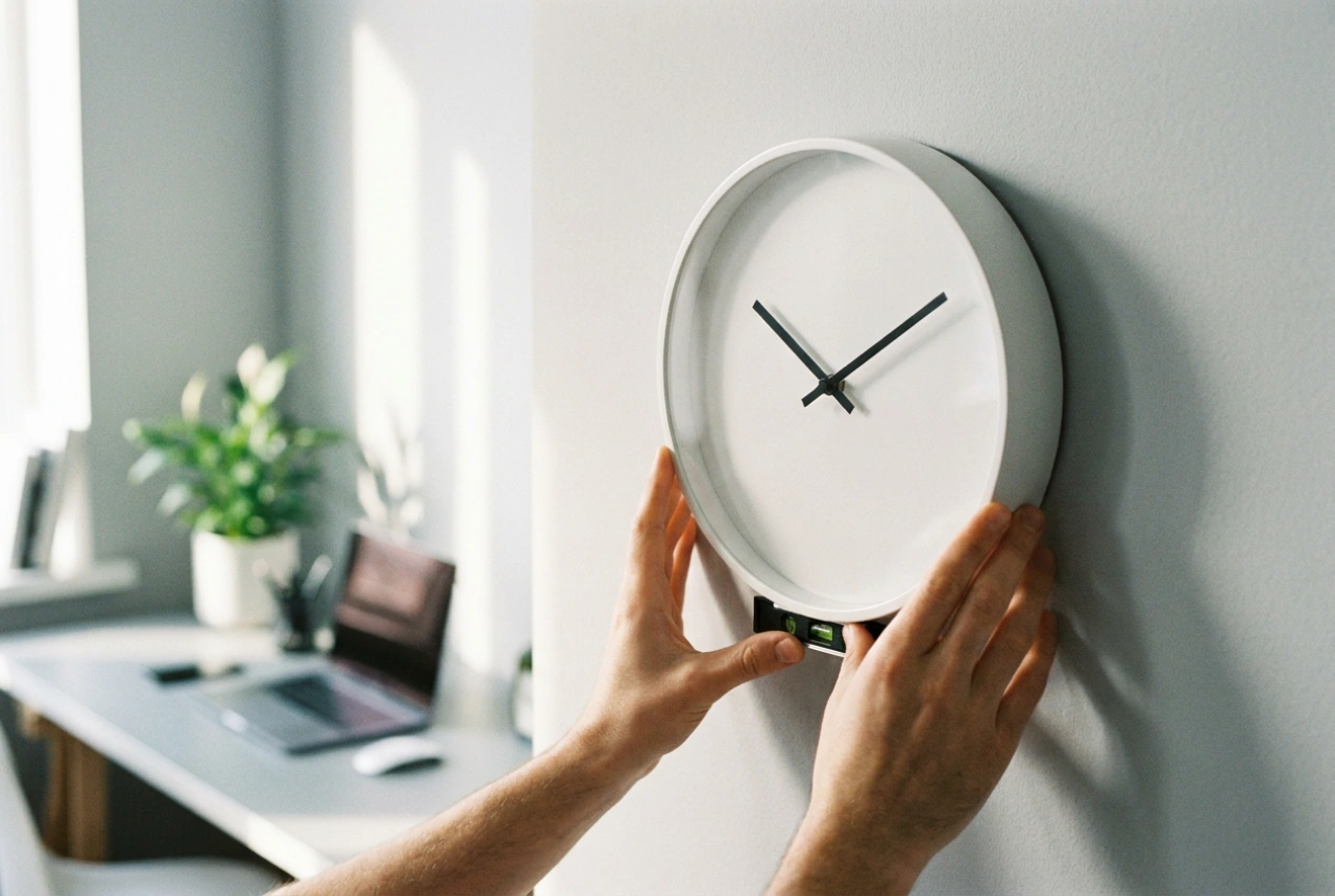 Cómo colgar un reloj de pared en la oficina para que sea perfectamente legible