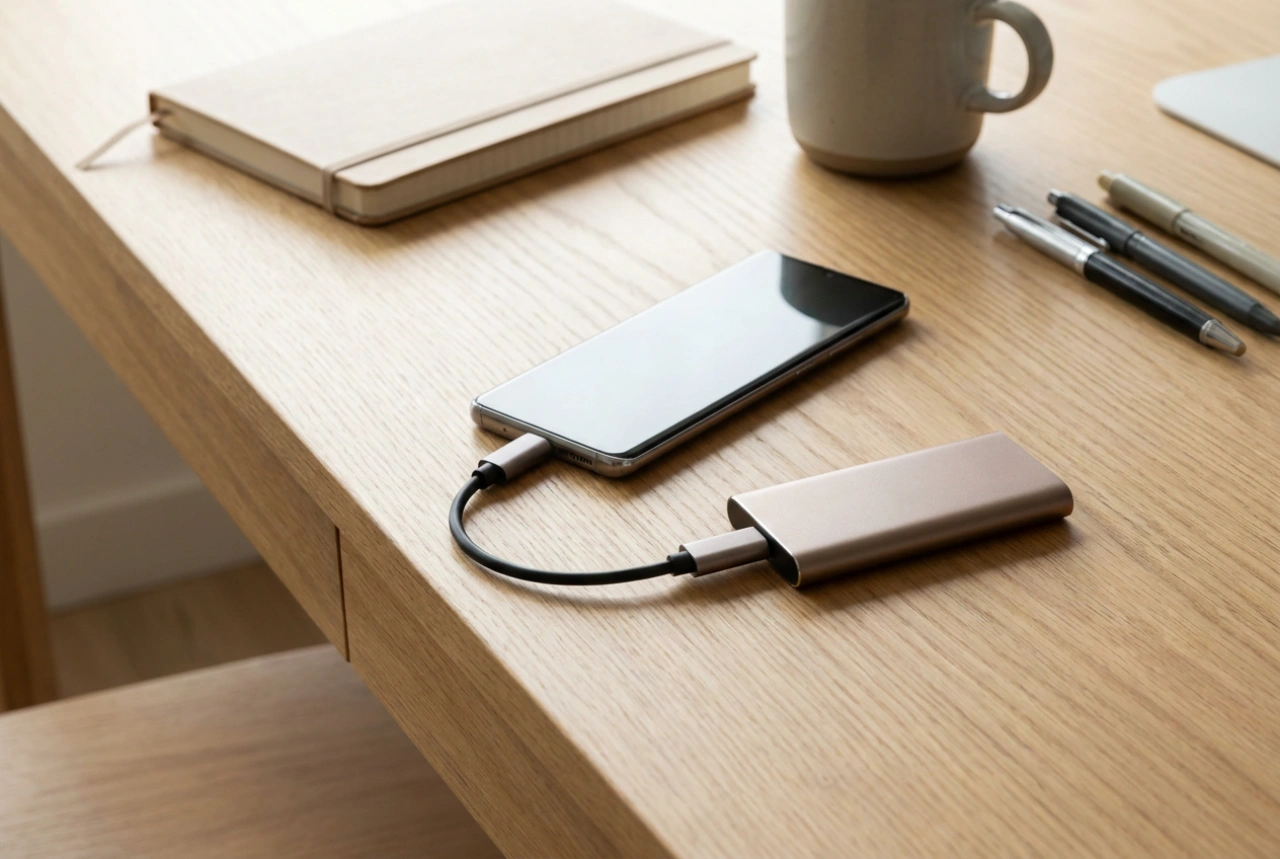 Cómo conectar un disco duro externo al móvil y copiar archivos de forma segura