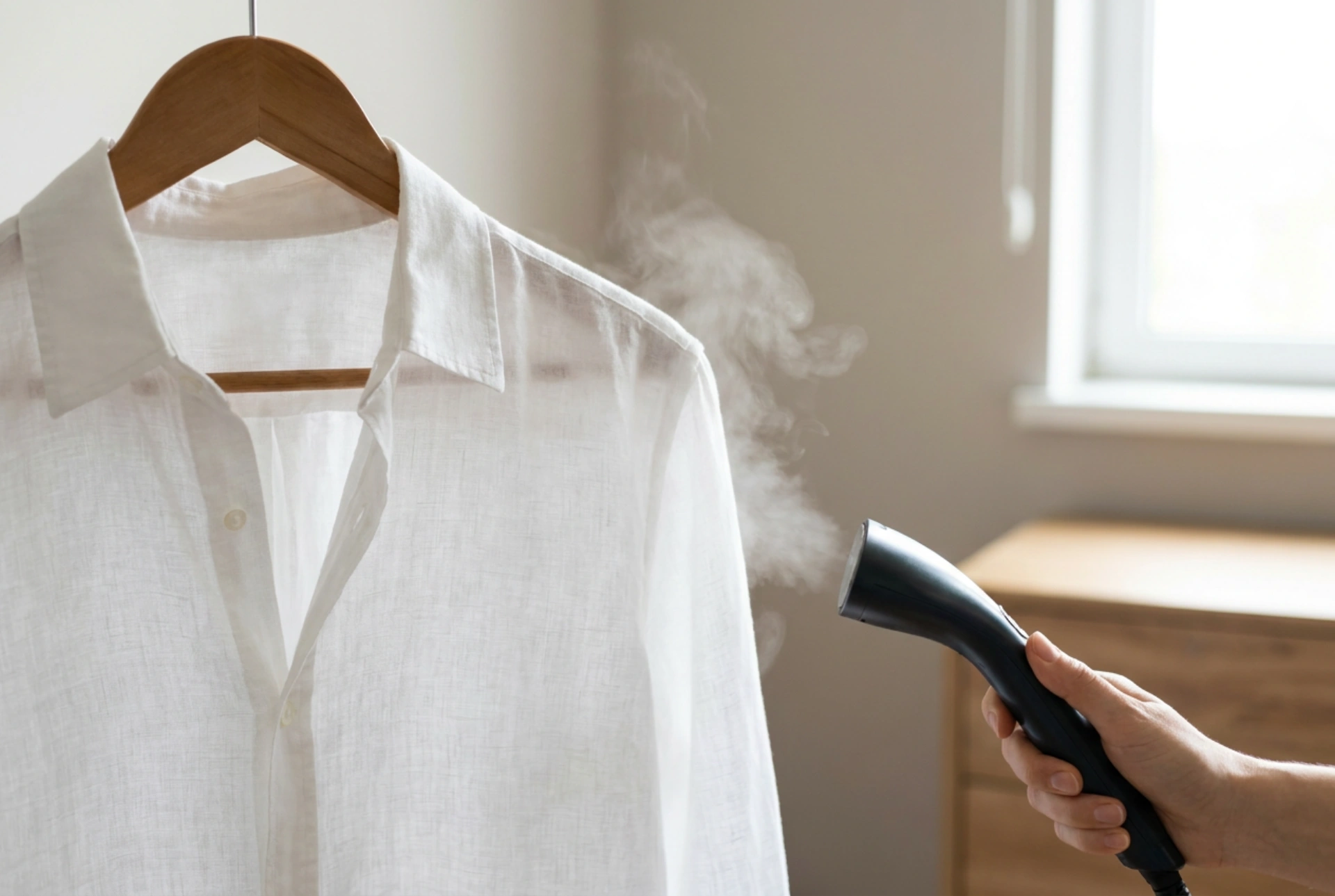 Cómo refrescar la ropa con un centro de planchado sin empapar los tejidos