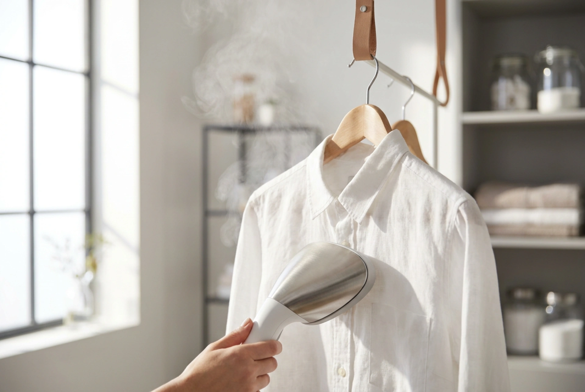 Cómo alisar la ropa con un vaporizador vertical de forma eficaz
