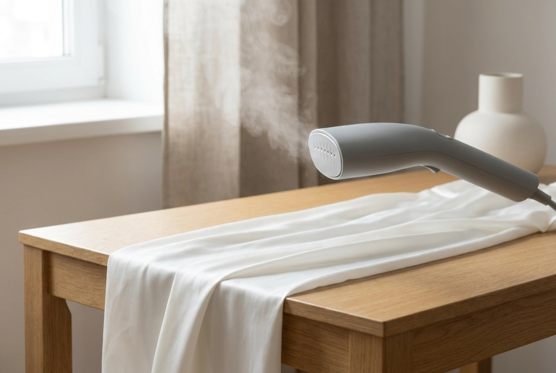 Cómo planchar tejidos delicados con un vaporizador de mano