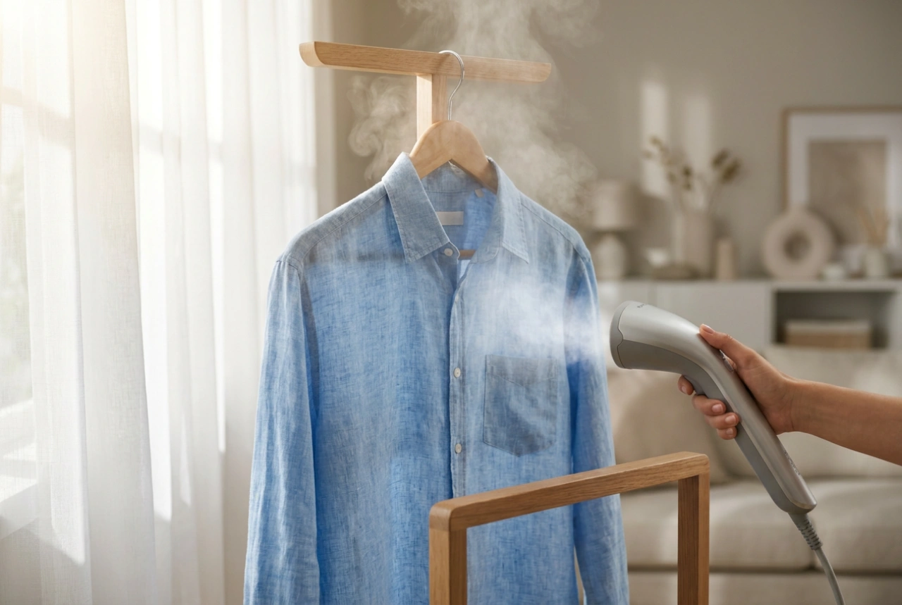 Cómo usar un vaporizador de prendas con percha para un planchado perfecto