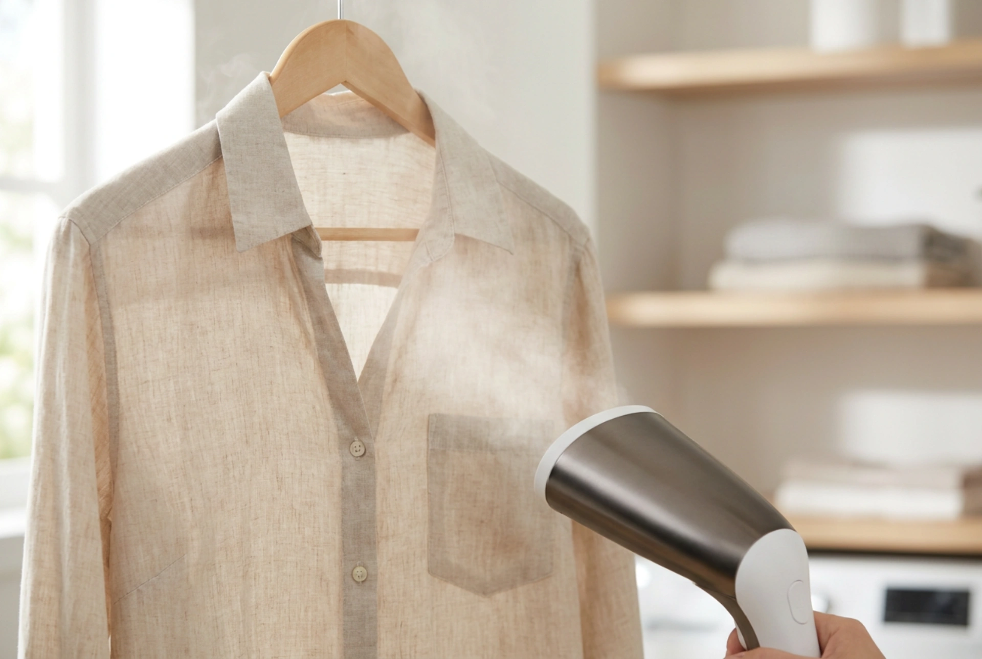 Cómo usar el vaporizador vertical sin dejar manchas de agua en la ropa