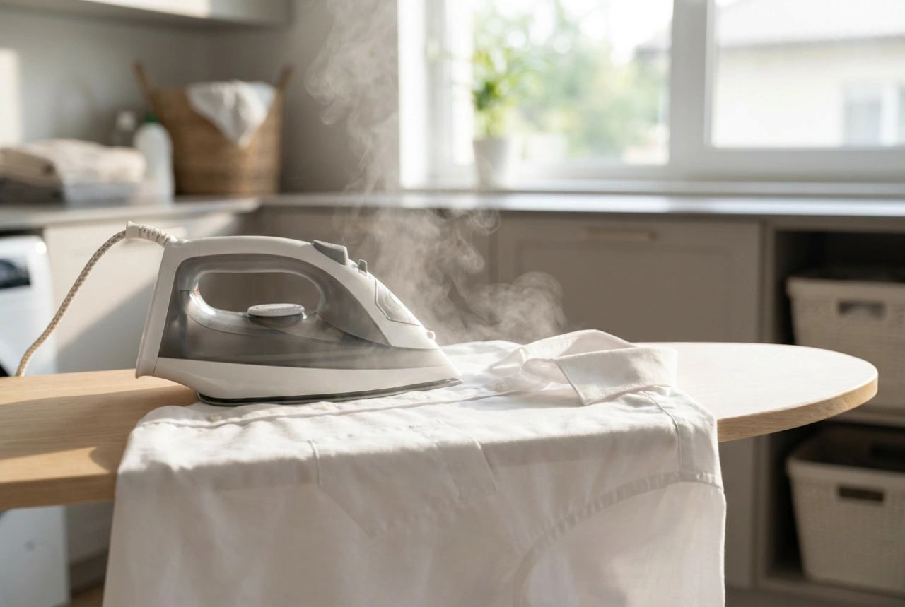 Plancha con generador de vapor y el método para planchar camisas rápidamente