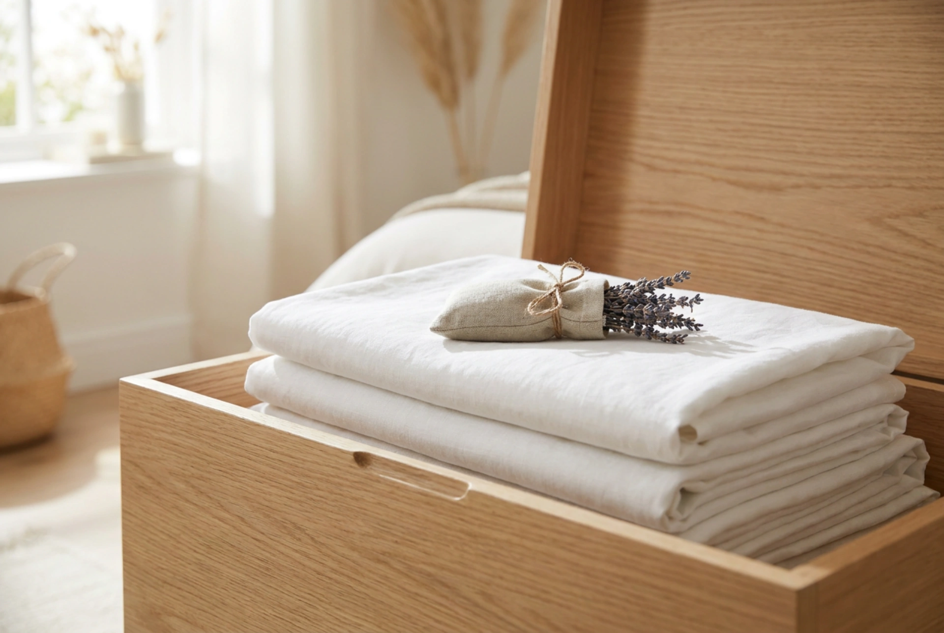 Cómo almacenar la ropa de cama en contenedores sin que acumule malos olores