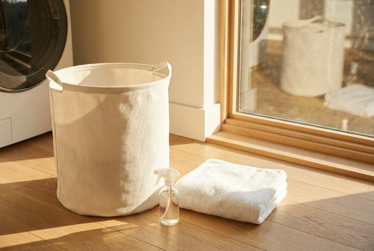 Cesta de plástico para la ropa sucia: pautas rápidas de higiene y desinfección
