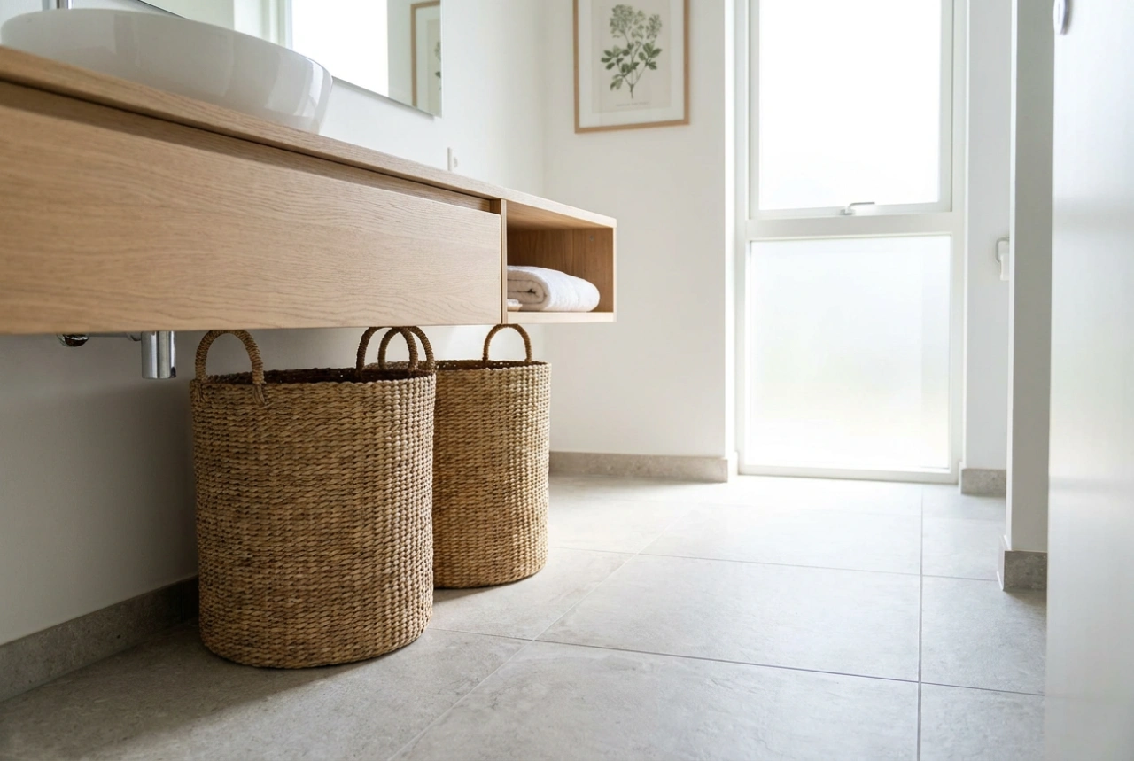 Cómo organizar los cestos de ropa en el baño para mantener el orden