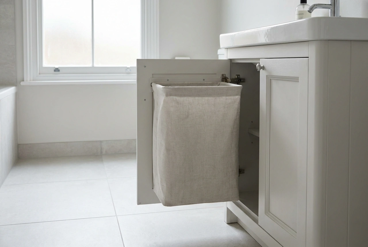 Cestos de ropa para baños pequeños: cómo optimizar el espacio sin ocupar el suelo