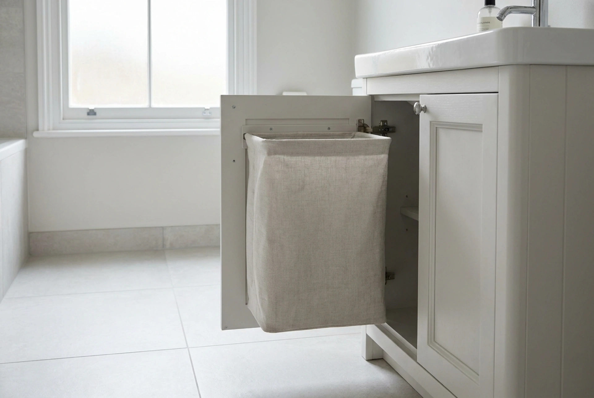 Cestos de ropa para baños pequeños: cómo optimizar el espacio sin ocupar el suelo