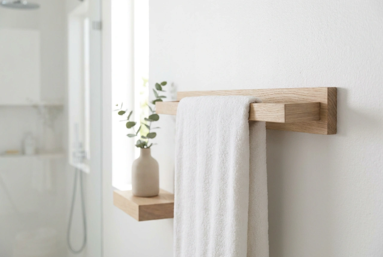 Cómo cuidar un toallero de madera en un baño húmedo