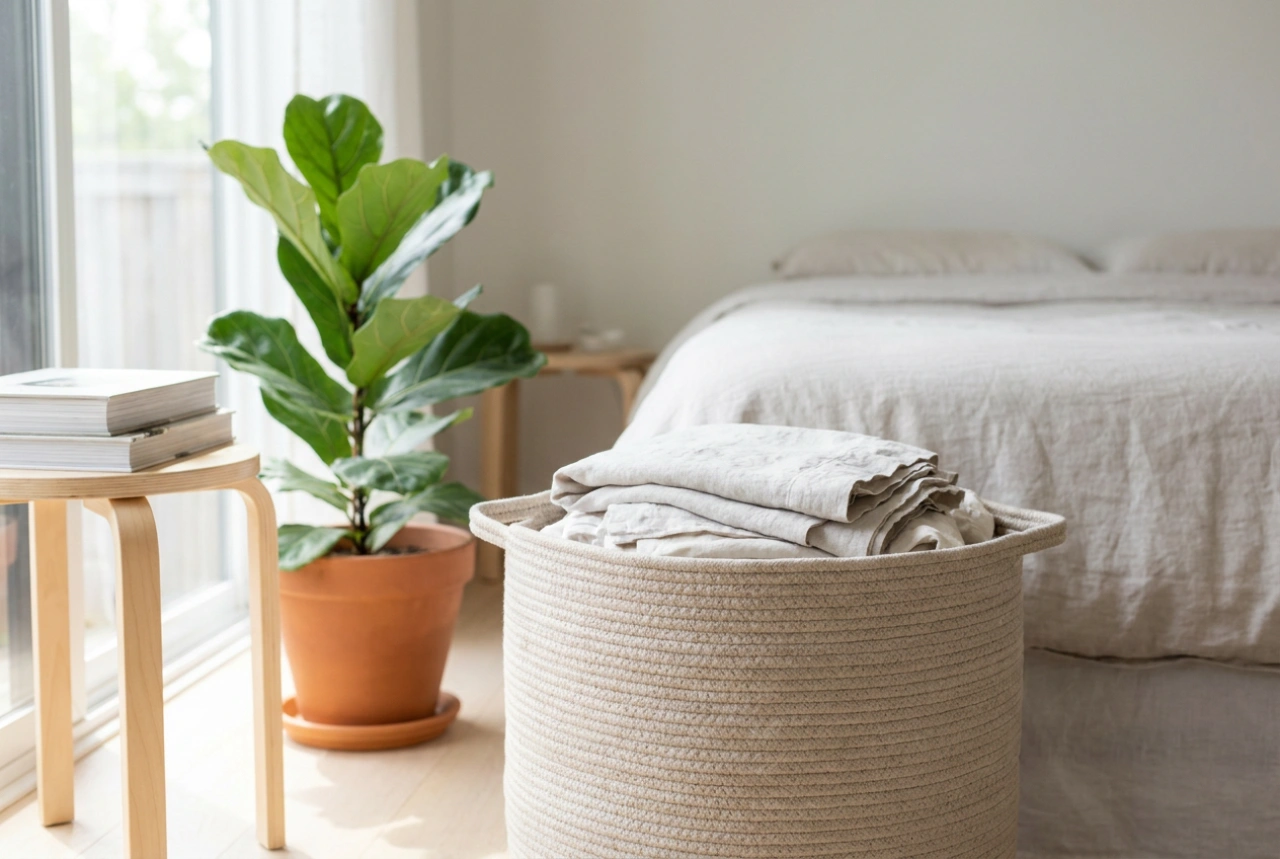 Cómo elegir e integrar un cesto de ropa elegante sin romper la armonía del diseño interior