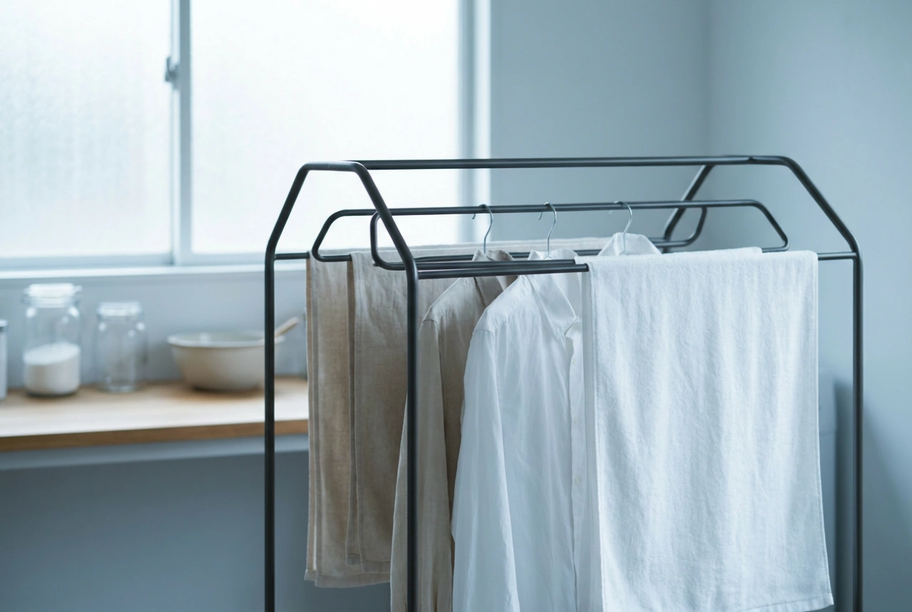 Cómo usar un tendedero extensible para secar la ropa sin arrugas