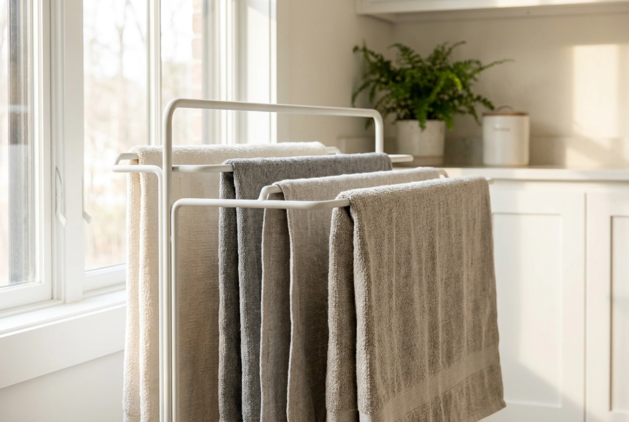 Tendederos resistentes: cómo estructurar y secar textiles pesados de forma eficiente